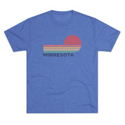 Minnesota Retro Sunset Tri-Blend Tee