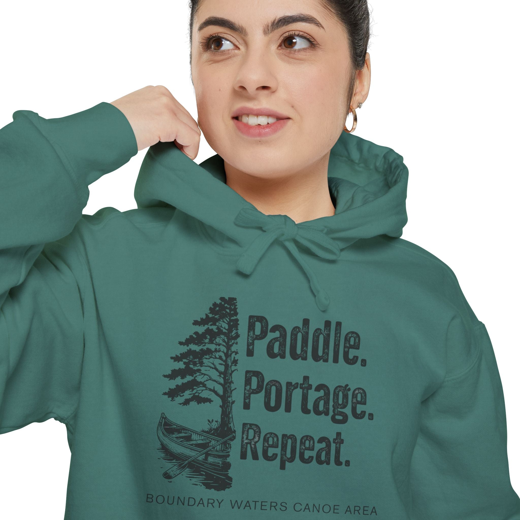 Paddle. Portage. Repeat. Hoodie