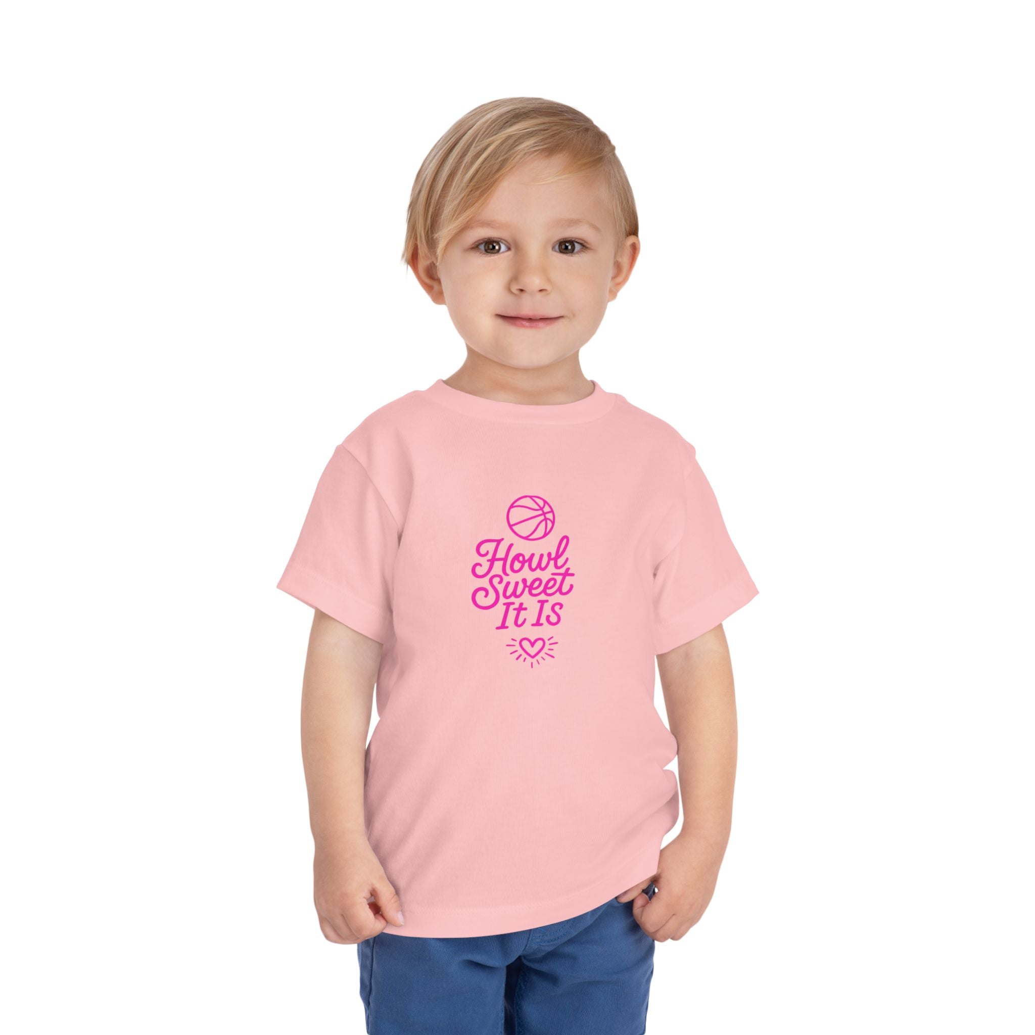 Howl Sweet It Is Toddler T-shirt - Cute Basketball Tee for Kids