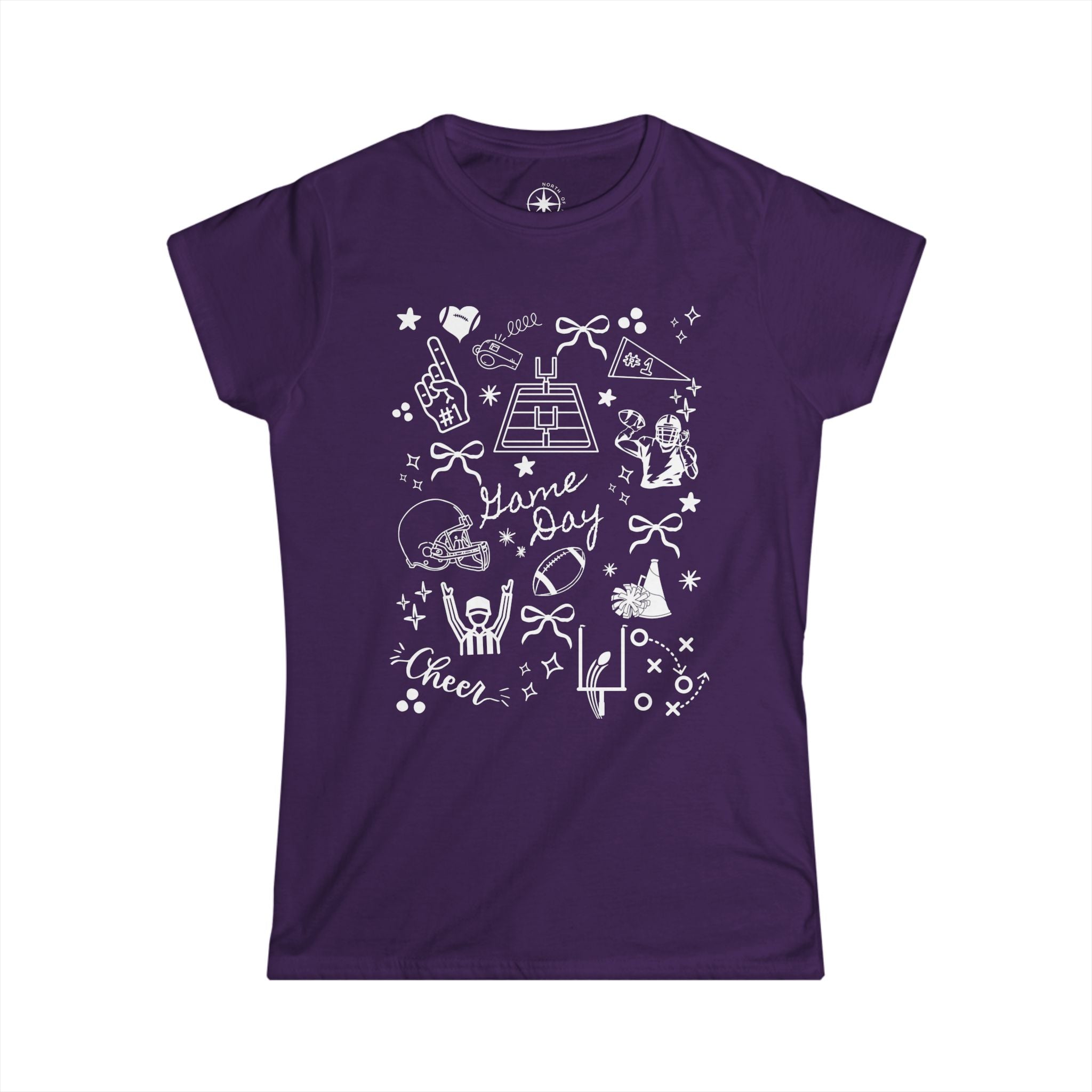 Football Game Day Women's Softstyle Tee