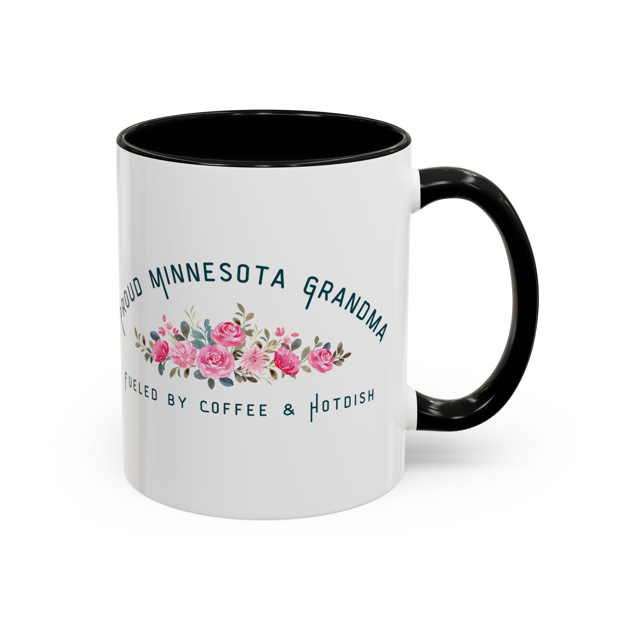 Proud Minnesota Grandma Coffee Mug — “Fueled by Coffee & Hotdish” Accent Mug