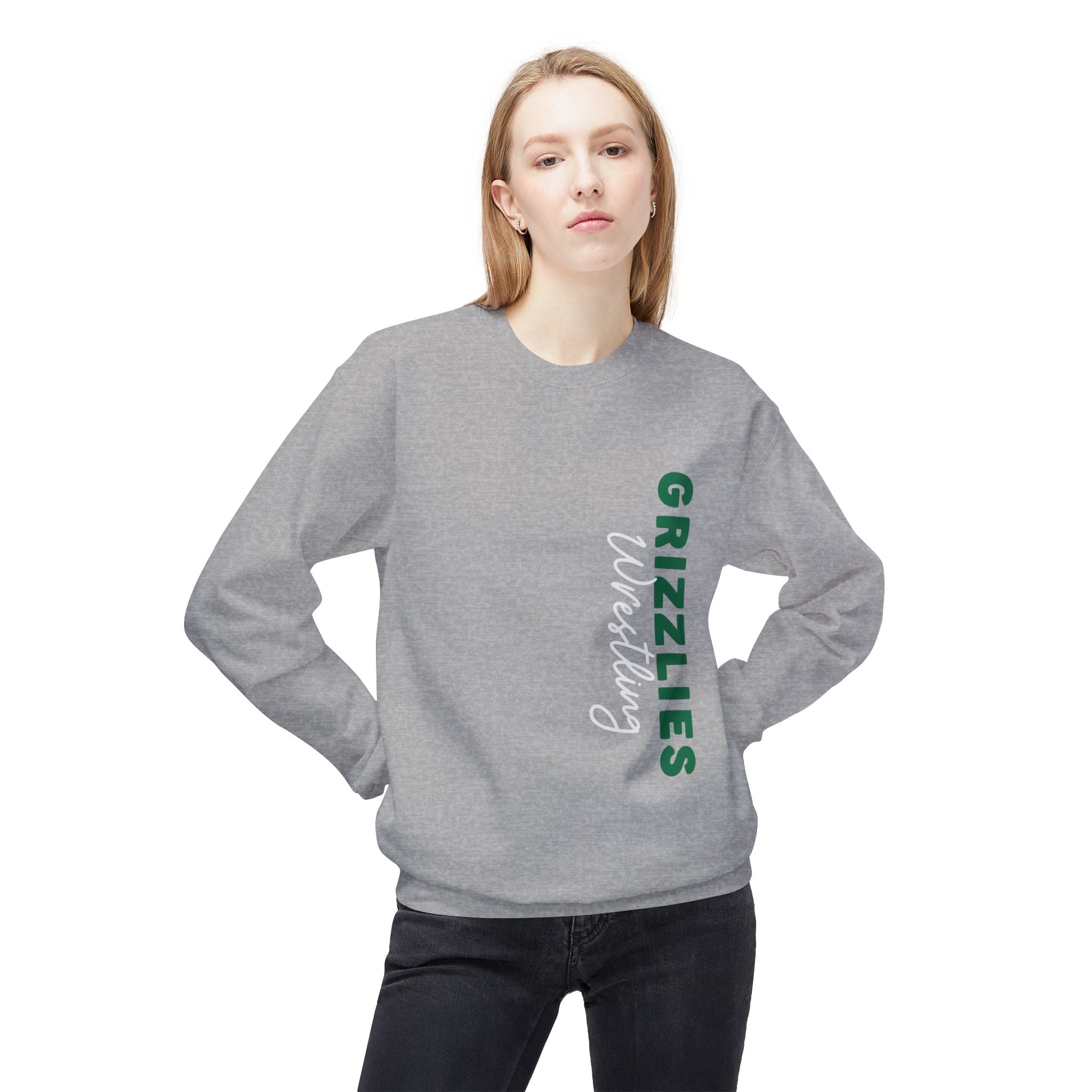 Grizzlies Wrestling Sweatshirt | Cozy Fleece Crewneck | Perfect for Sports Events, Gifts, and Team Spirit