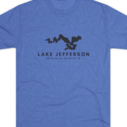 Blue t-shirt with 'Lake Jefferson' design 