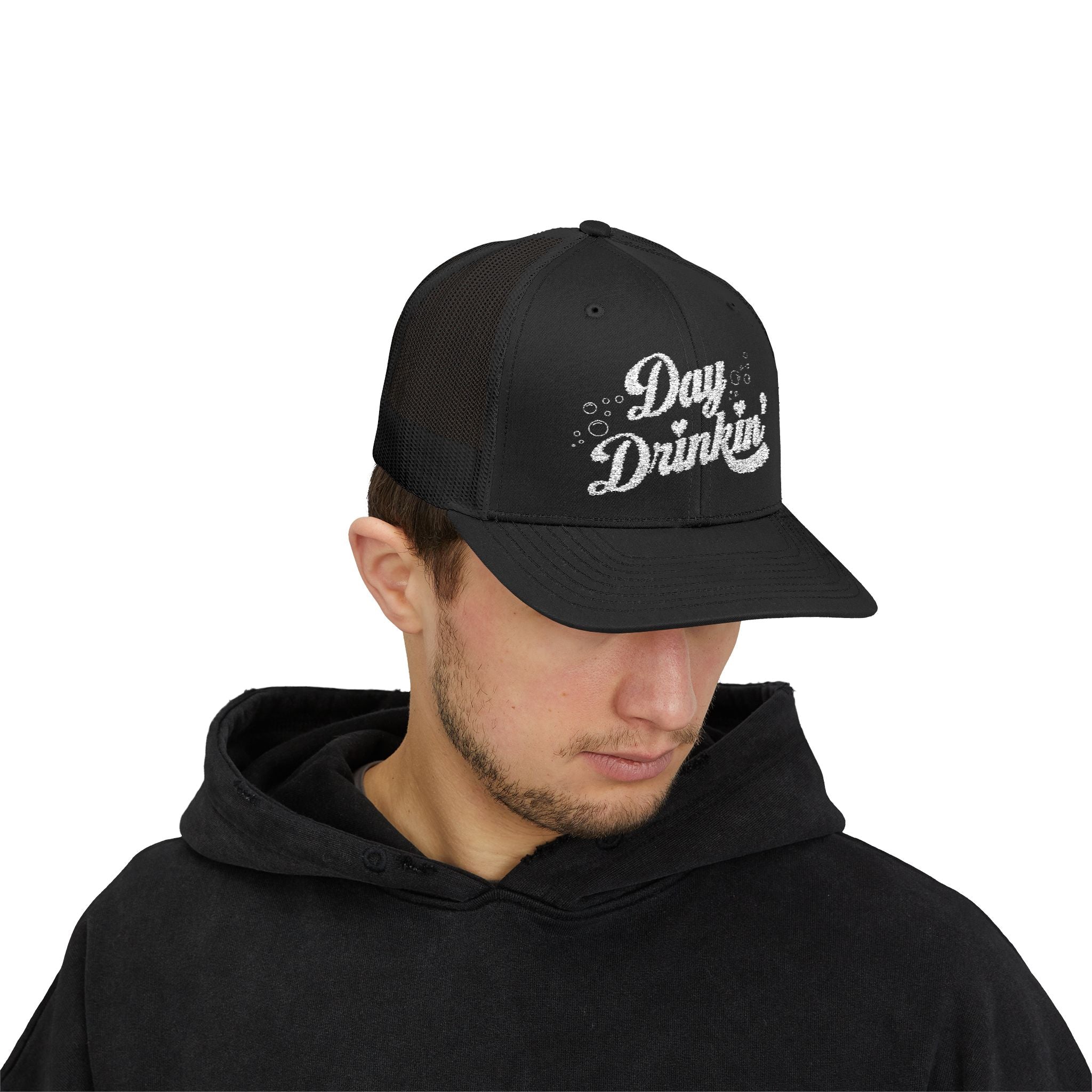 Sparkly Day Drinkin' Snapback Trucker Cap