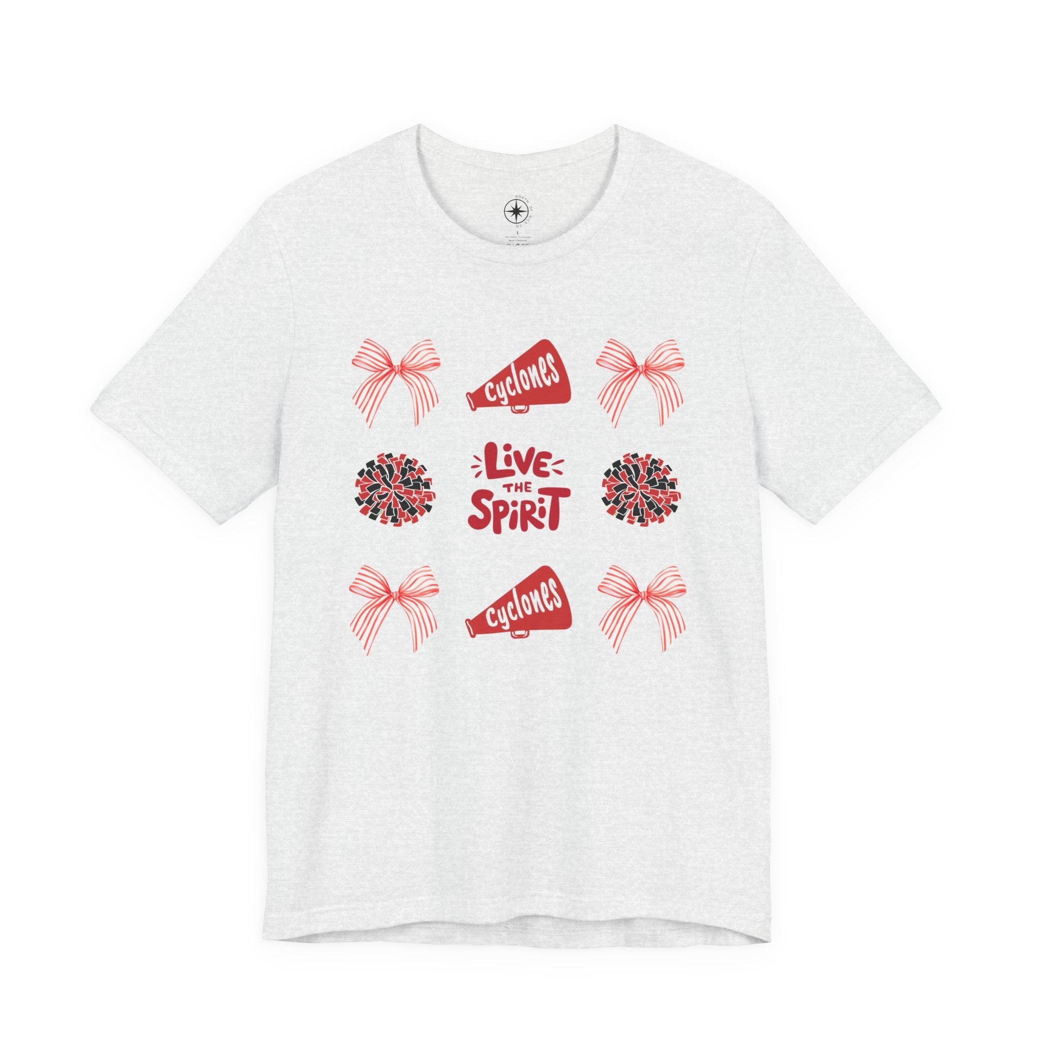 Live the Spirit Cyclone Cheerleading T-shirt