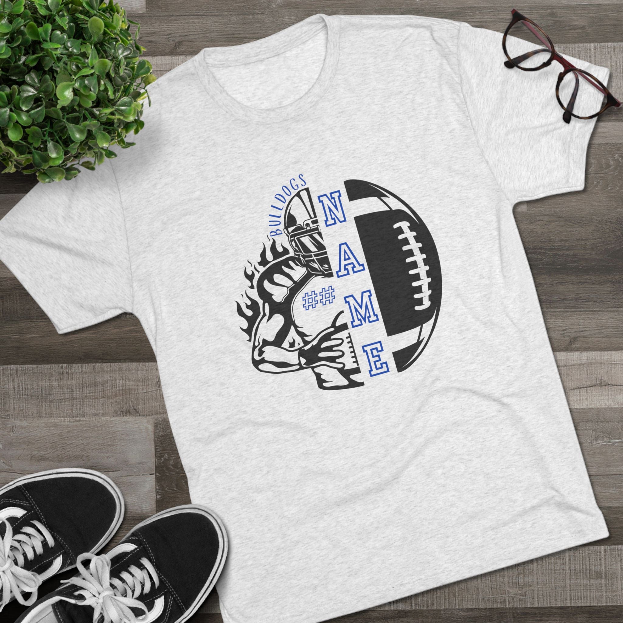 Bulldogs Football Personalized T-shirt