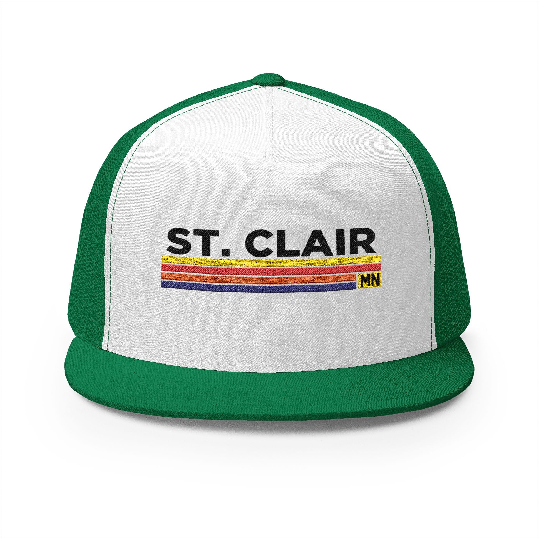 St. Clair Embroidered 5 Panel Trucker Cap