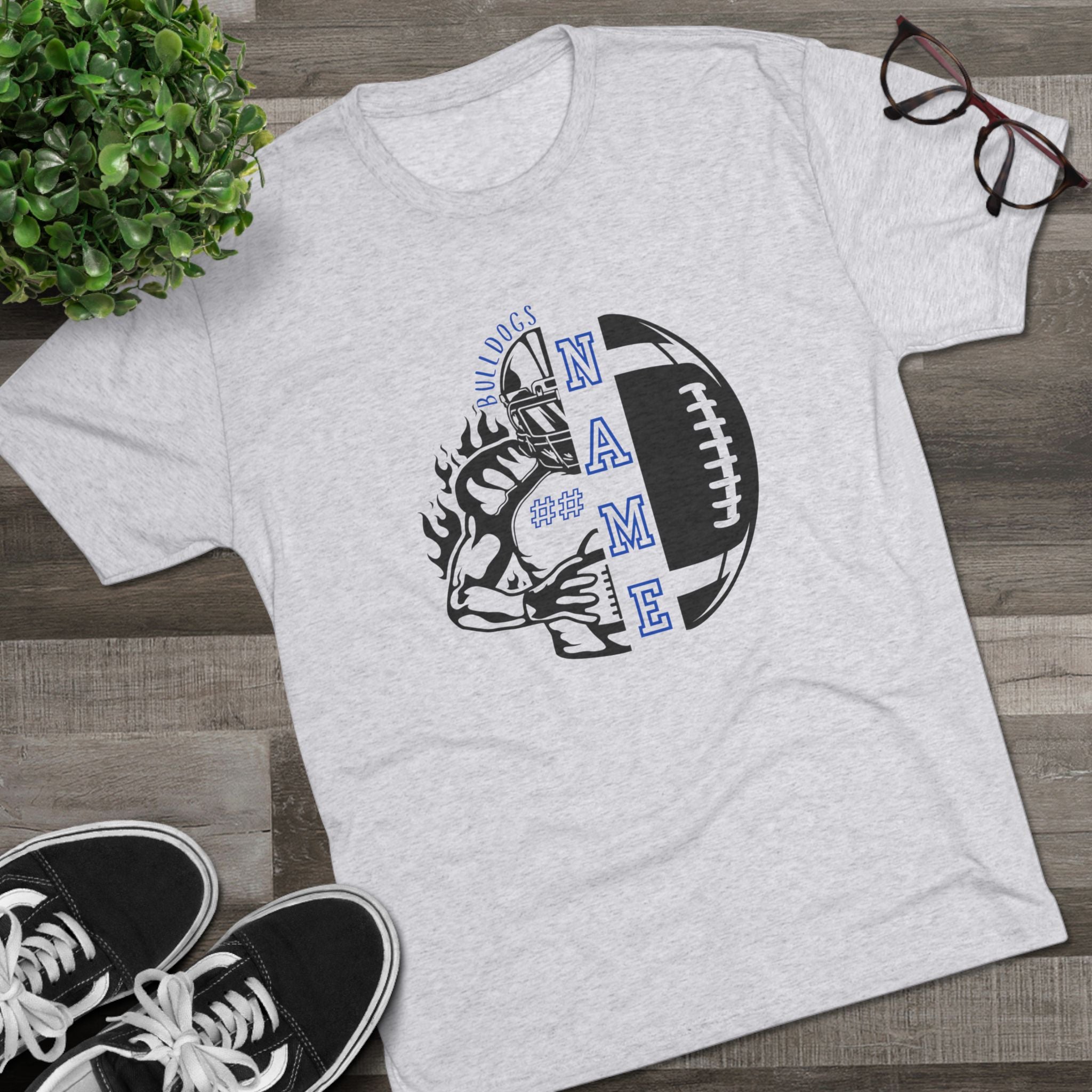 Bulldogs Football Personalized T-shirt