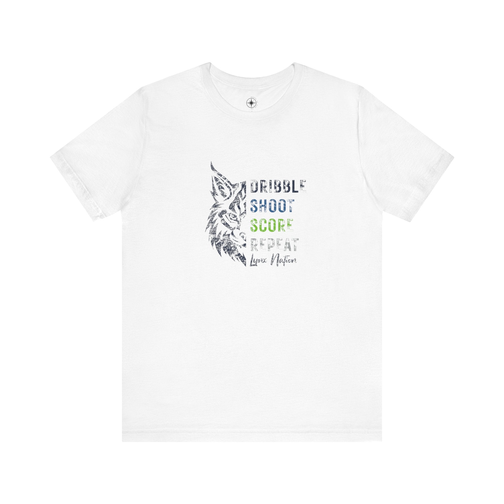 Dribble, Shoot, Score, Repeat, Lynx Nation Tee