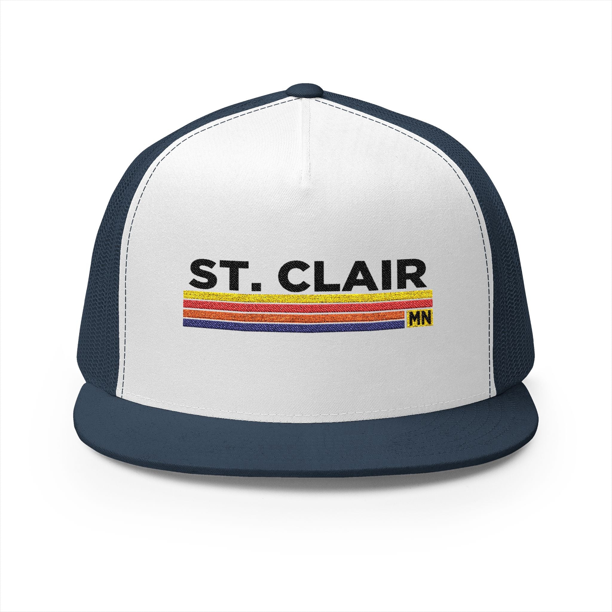 St. Clair Embroidered 5 Panel Trucker Cap