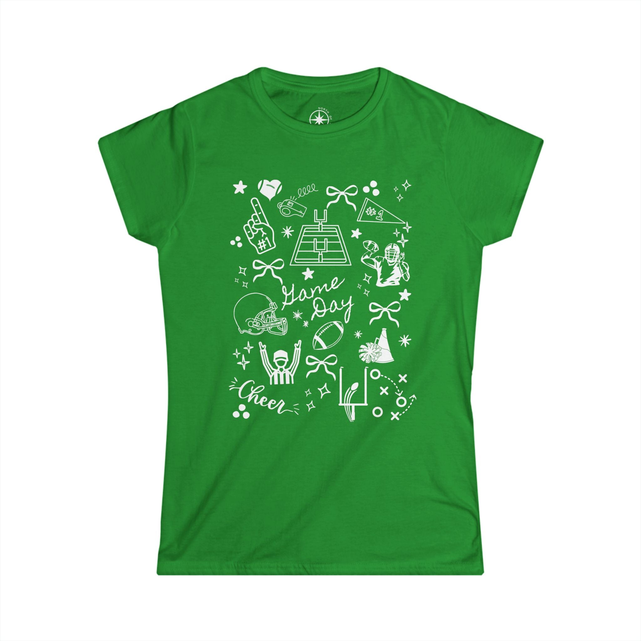 Football Game Day Women's Softstyle Tee