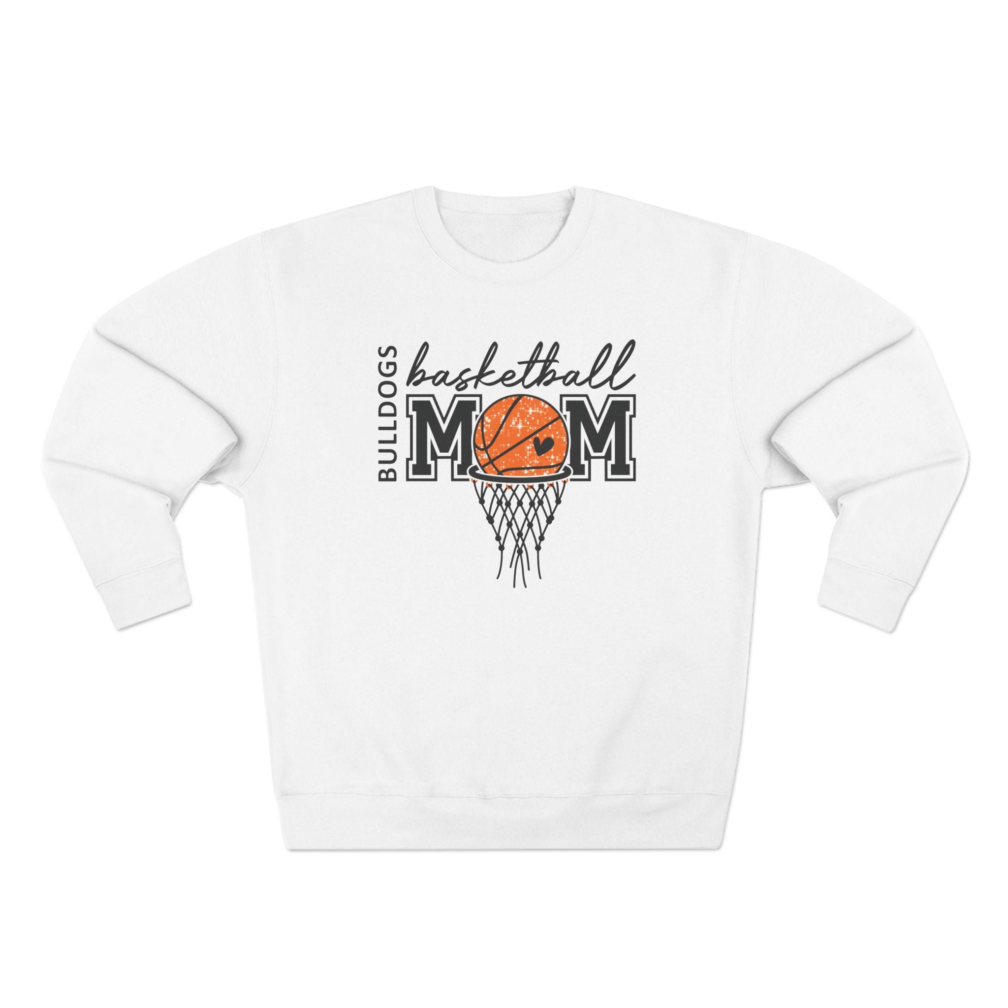 Bulldogs Mom Basketball Crewneck Sweatshirt