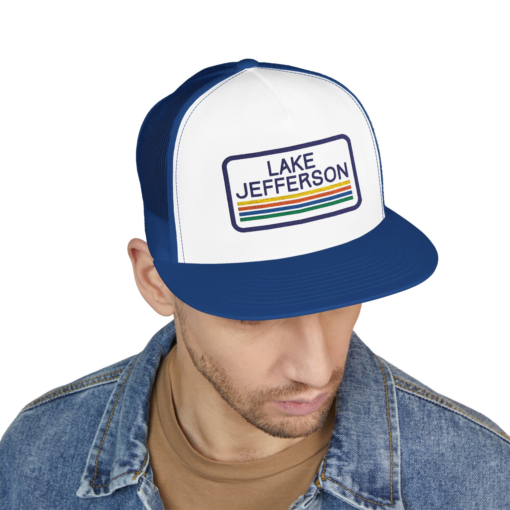 Lake Jefferson Embroidered Trucker Cap
