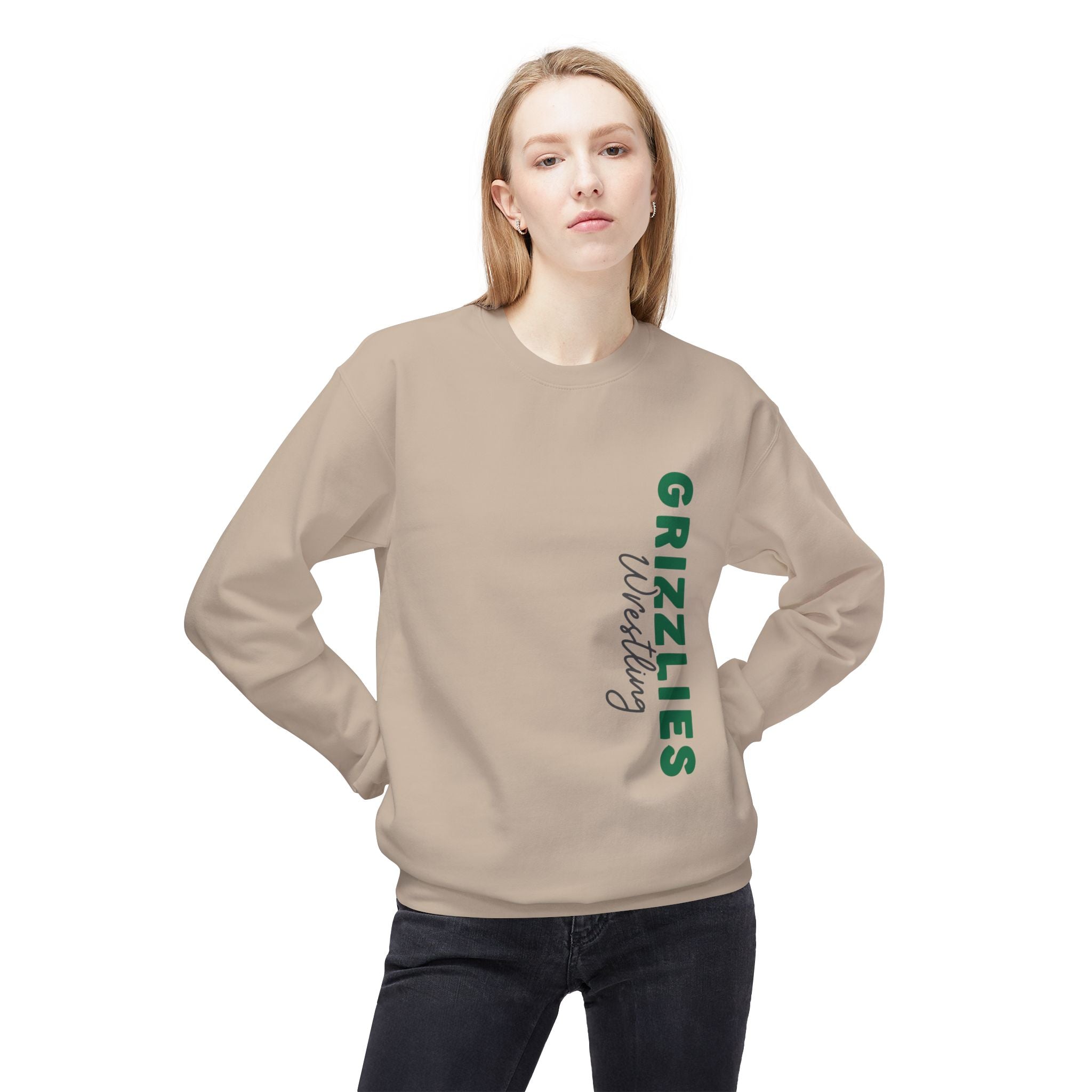 Grizzlies Wrestling Sweatshirt | Cozy Fleece Crewneck | Perfect for Sports Events, Gifts, and Team Spirit