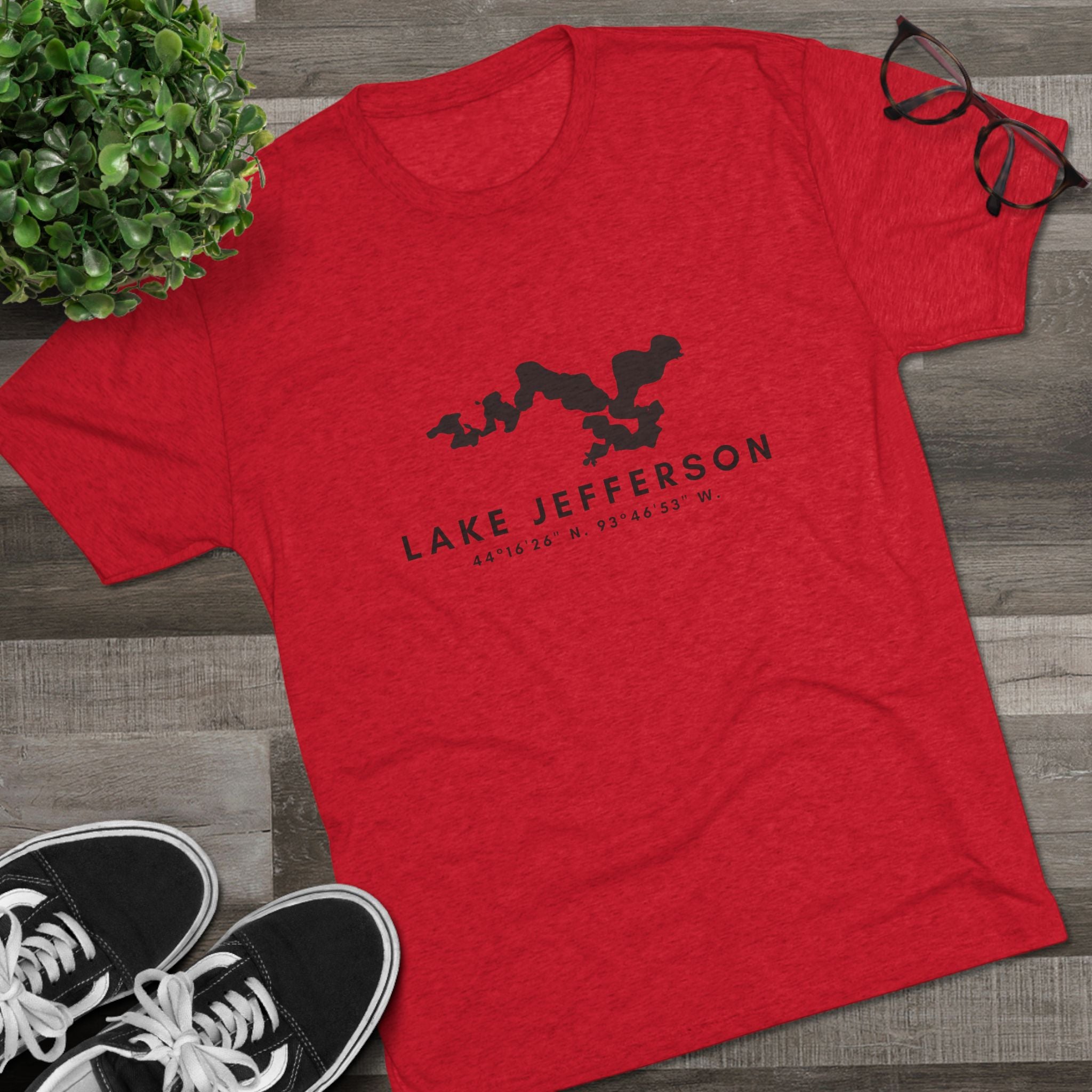 Lake Jefferson Map Tee