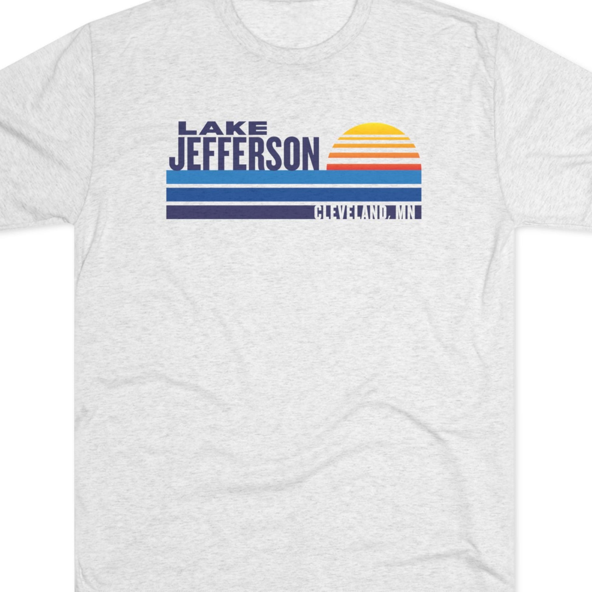 White t-shirt with 'Lake Jefferson' graphic design
