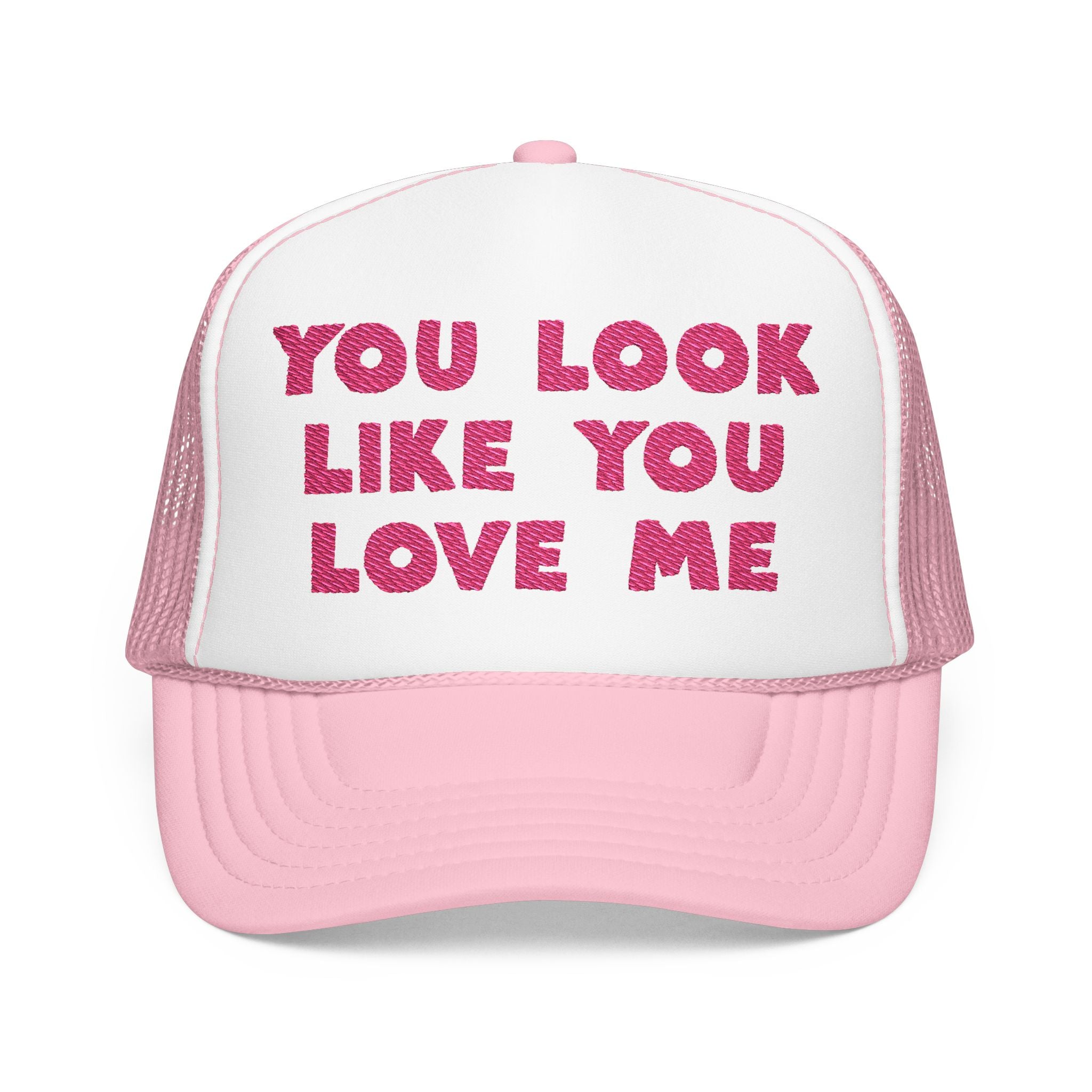 Playful Embroidered Foam Trucker Hat