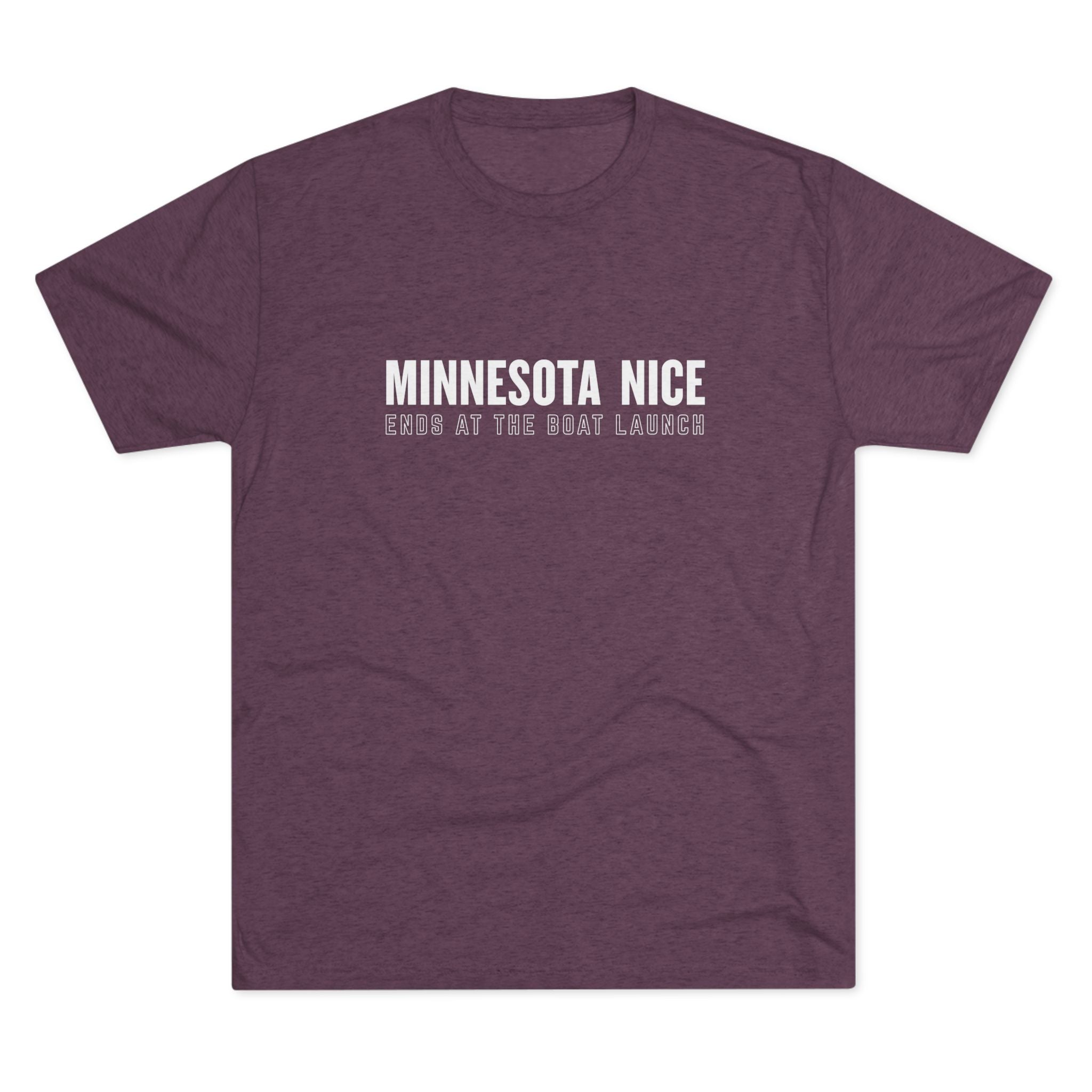 Minnesota Nice Boat Launch T‑Shirt — 'Minnesota Nice Ends at the Boat Launch' Crew Tee