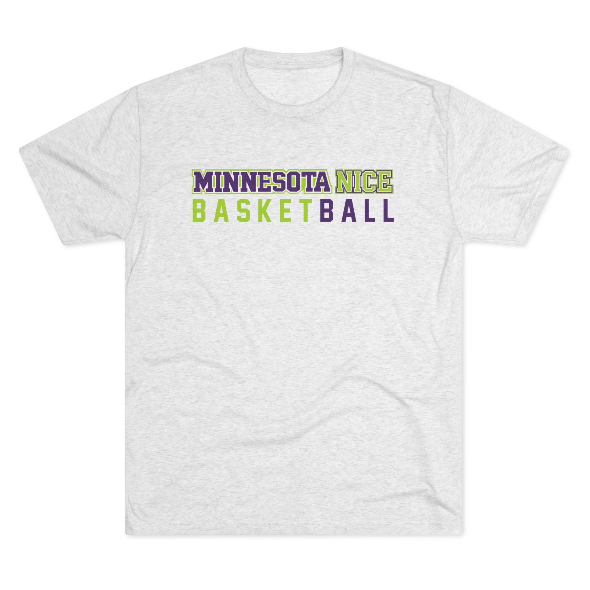 Minnesota Nice Basketball Tee — Retro Twin-Color Sports T‑Shirt