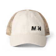 MN Embroidered Women's Washed Mesh-Back Cap