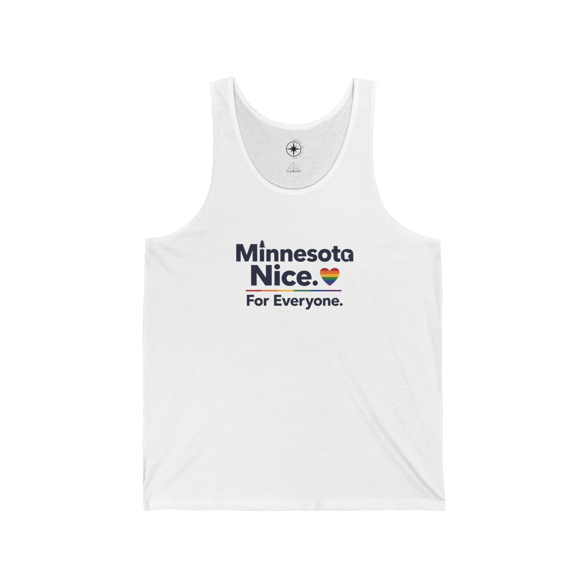 Minnesota Nice. For Everyone. Pride Summer Tank