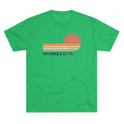 Minnesota State Retro Sunset T-shirt