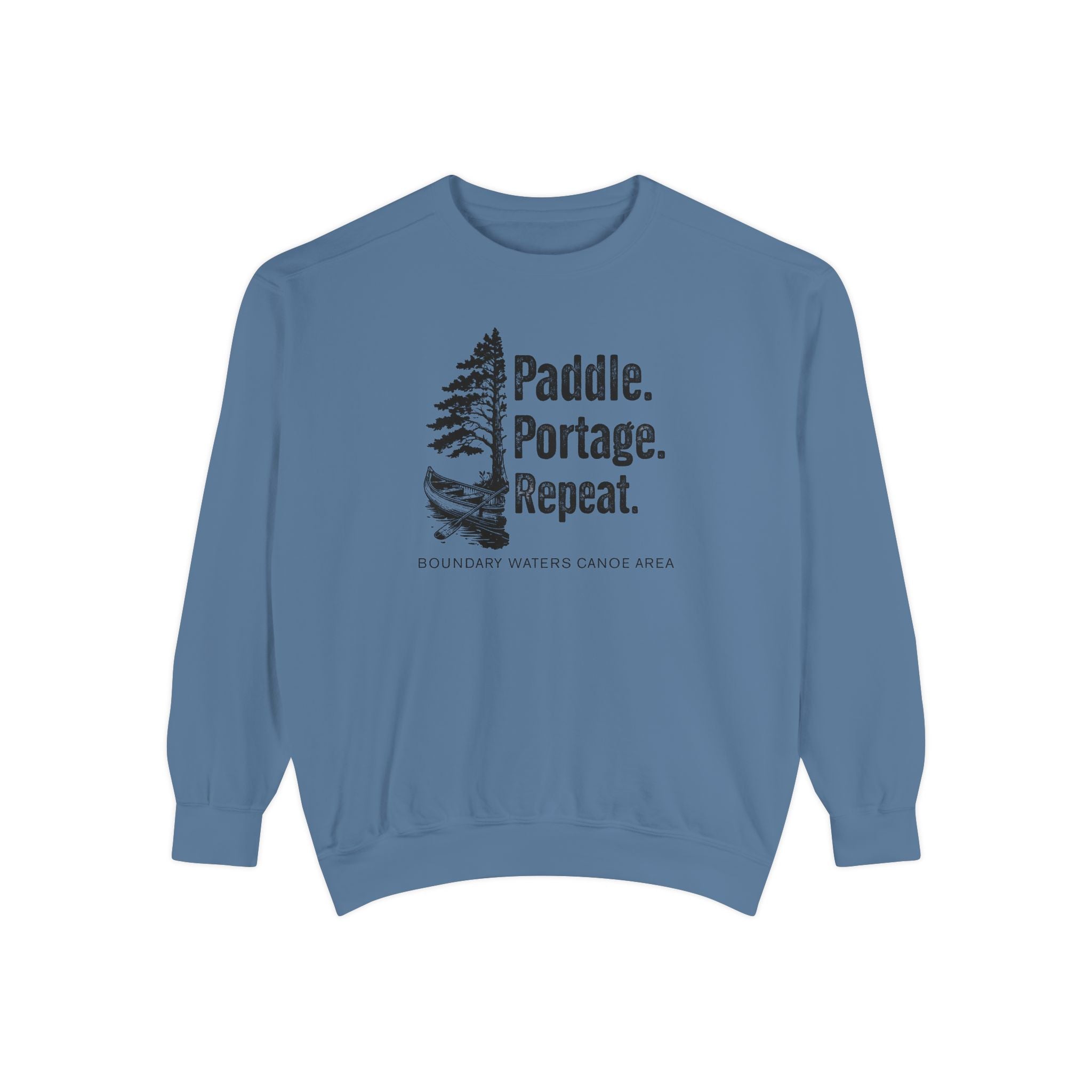 Paddle. Portage. Repeat. Crewneck Sweatshirt