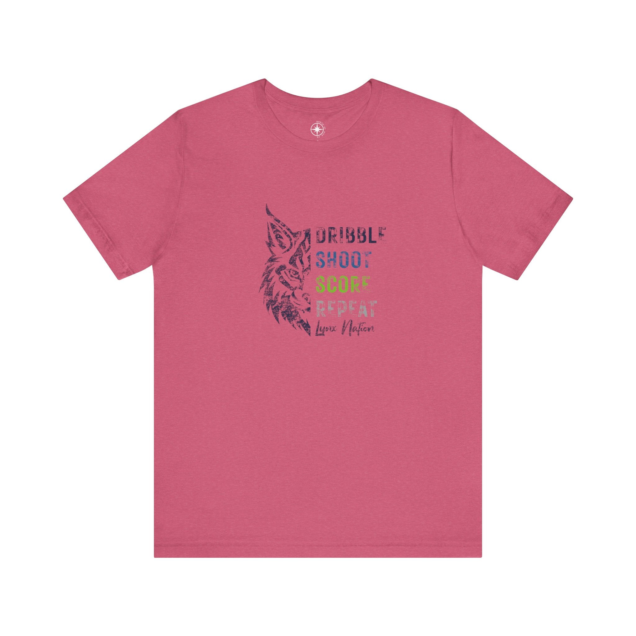 Dribble, Shoot, Score, Repeat, Lynx Nation Tee