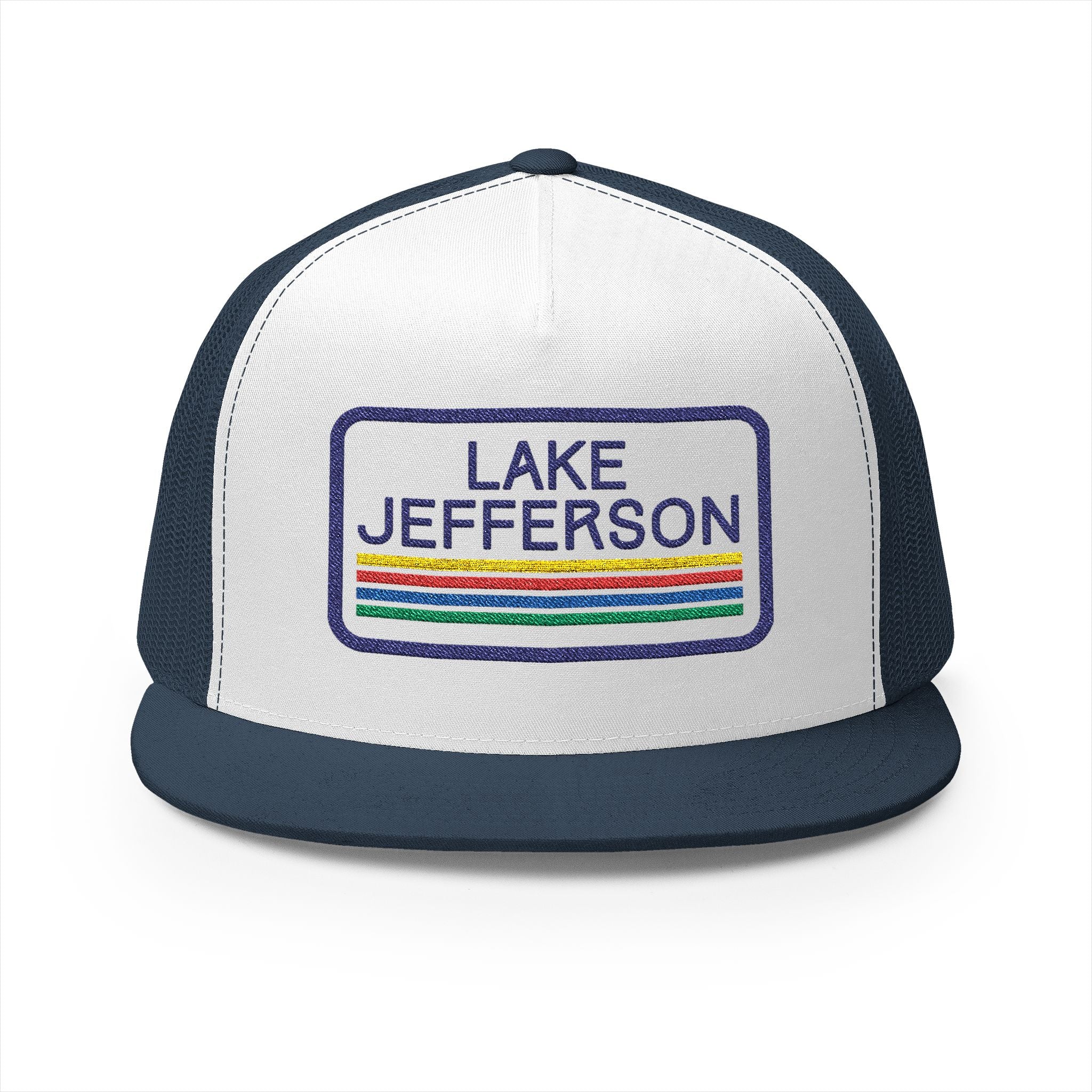 Vintage Lake Jefferson Trucker Cap | Retro Outdoor Hat | Stylish Gift for Camping, Road Trips, Lake Days