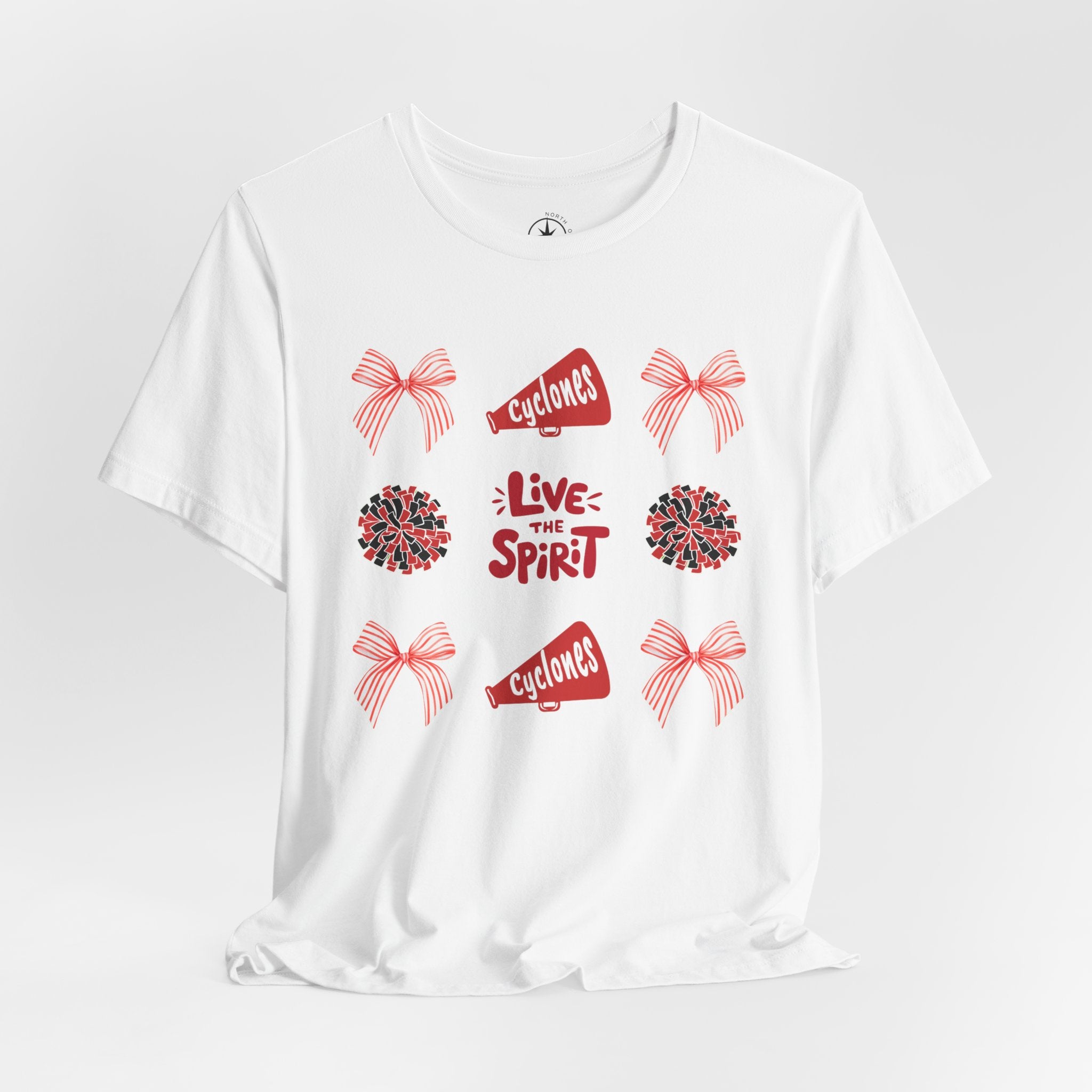 Live the Spirit Cyclone Cheerleading T-shirt