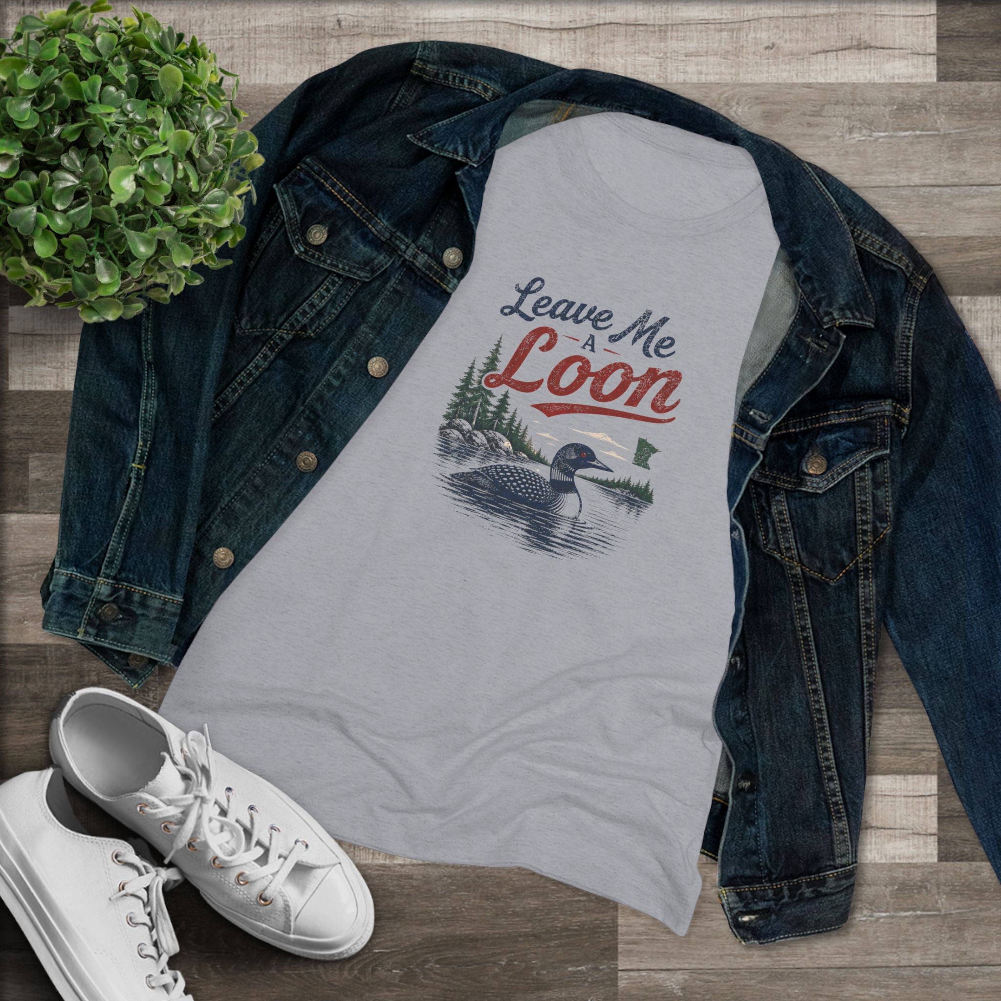 Leave Me a Loon Tshirt (Ladies sized)