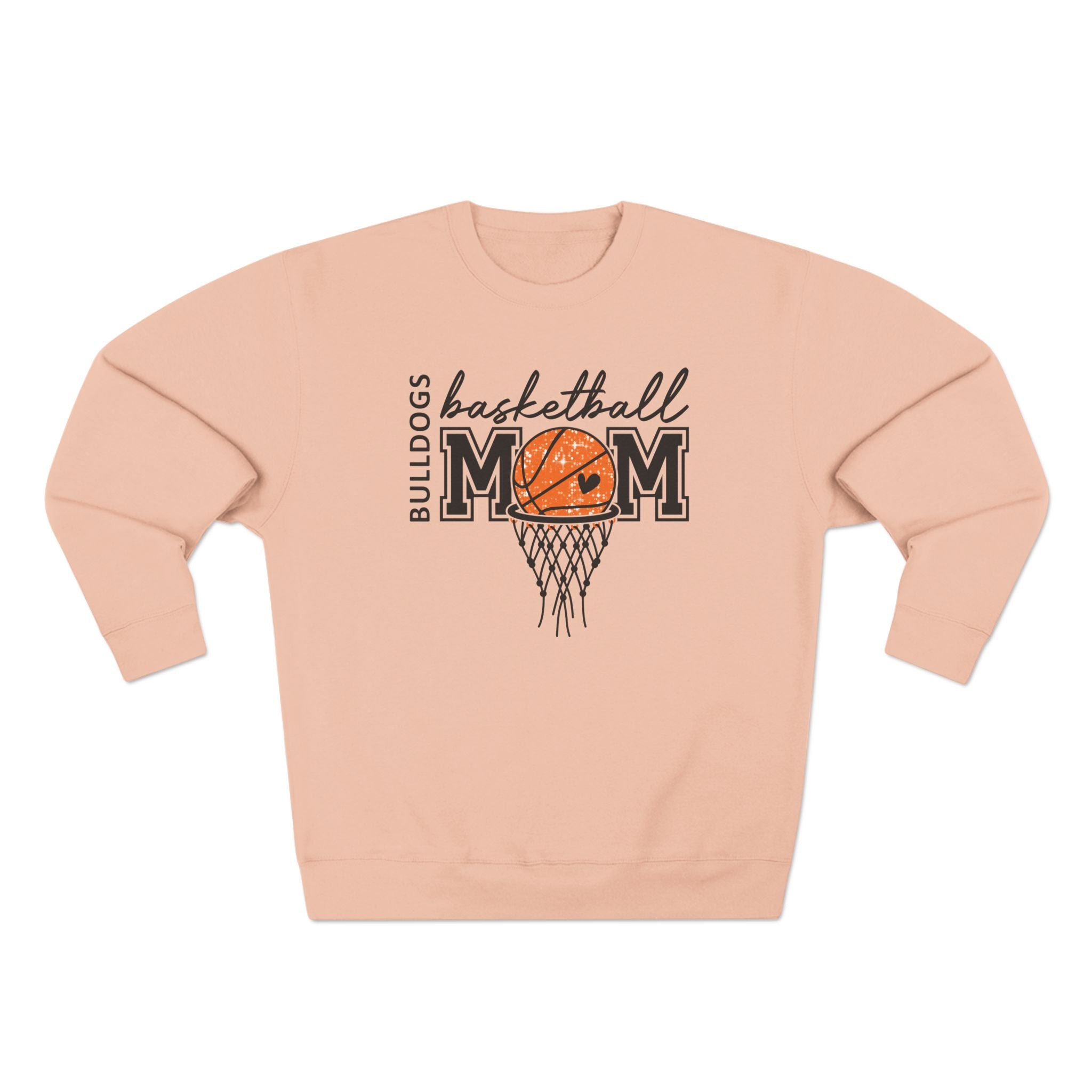 Bulldogs Mom Basketball Crewneck Sweatshirt