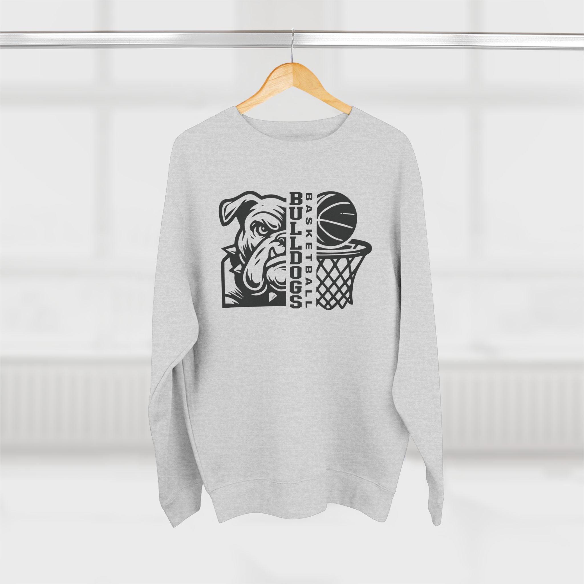 Bulldog Basketball Unisex Crewneck Sweatshirt