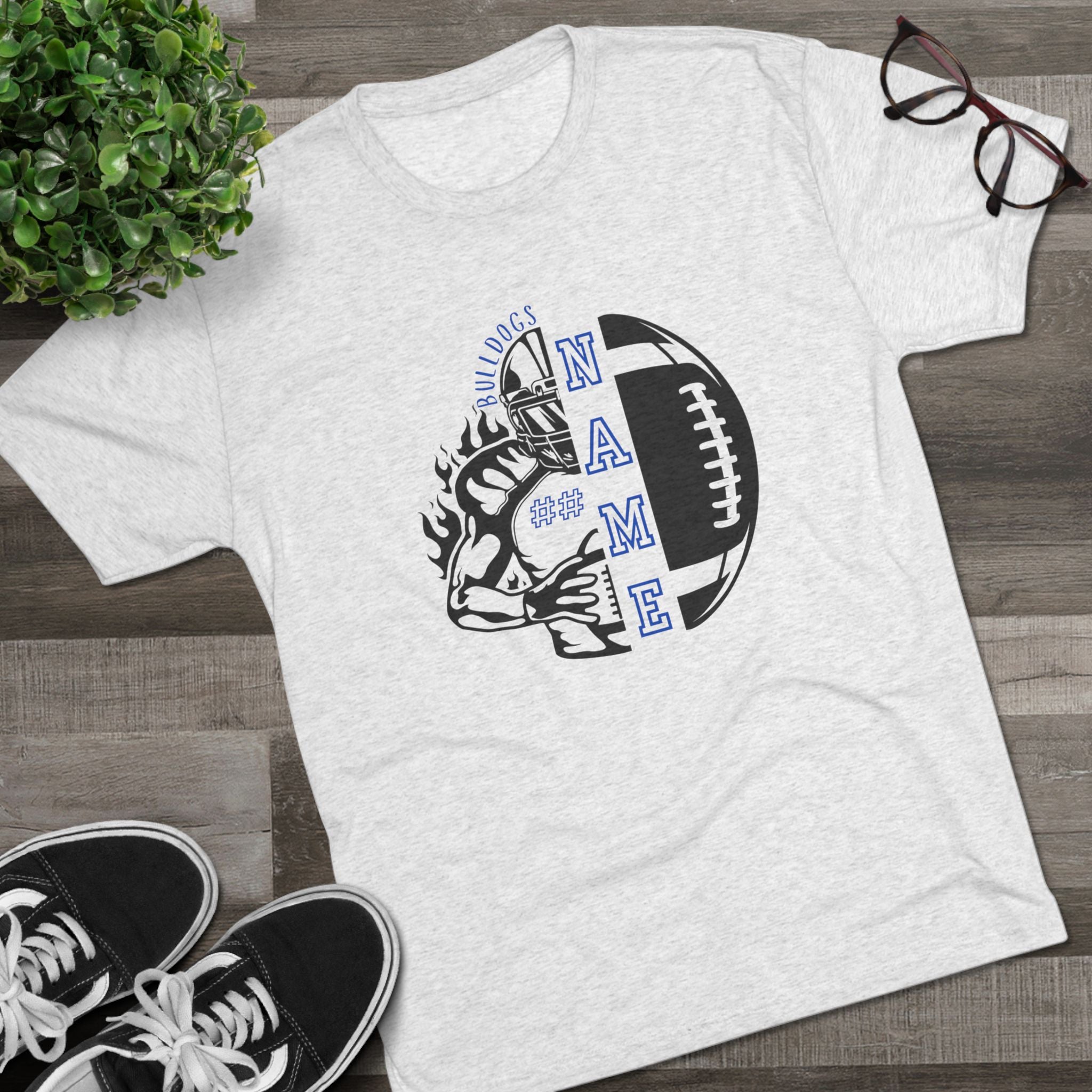 Bulldogs Football Personalized T-shirt
