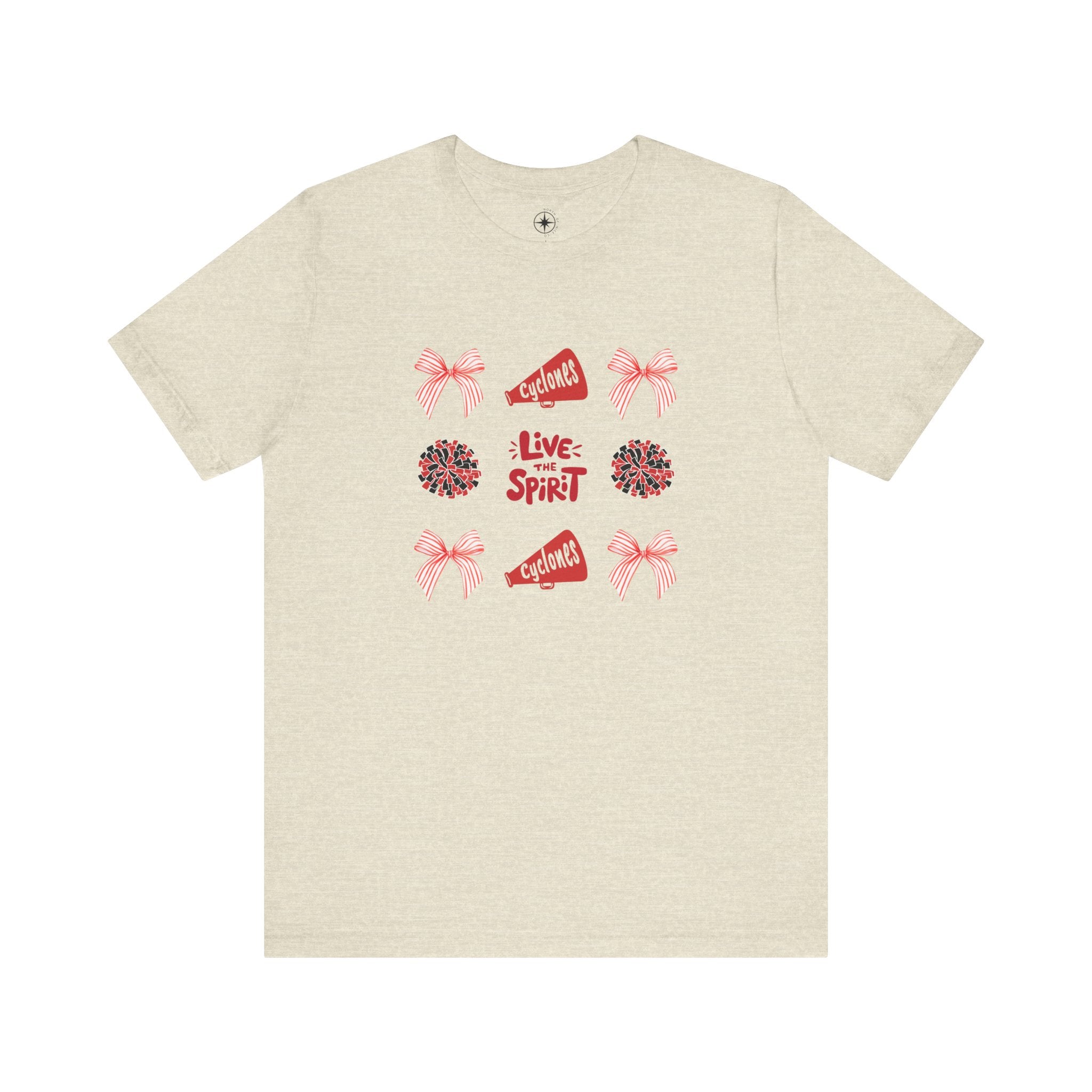Live the Spirit Cyclone Cheerleading Tee