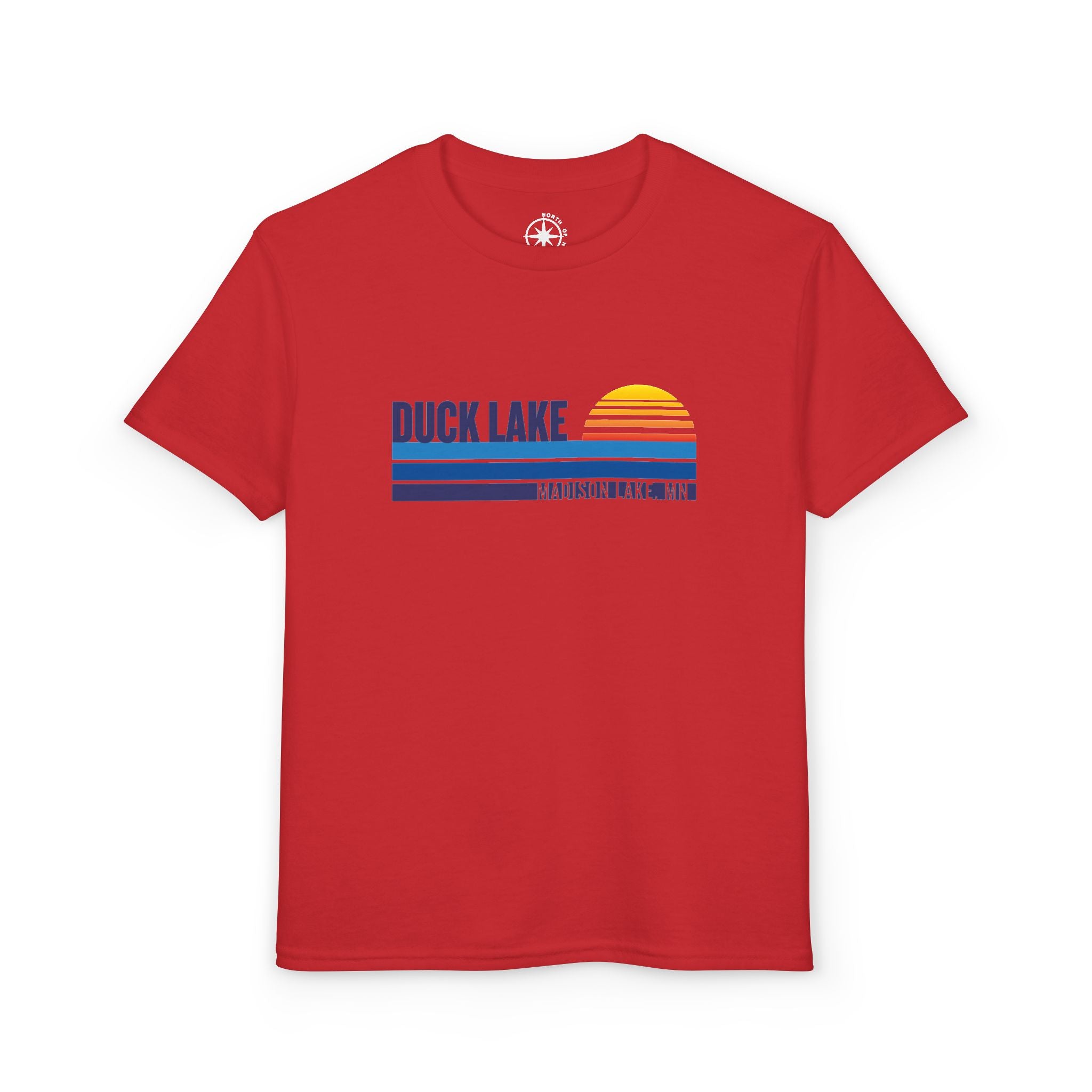 Duck Lake Retro Sunset Kids Tee