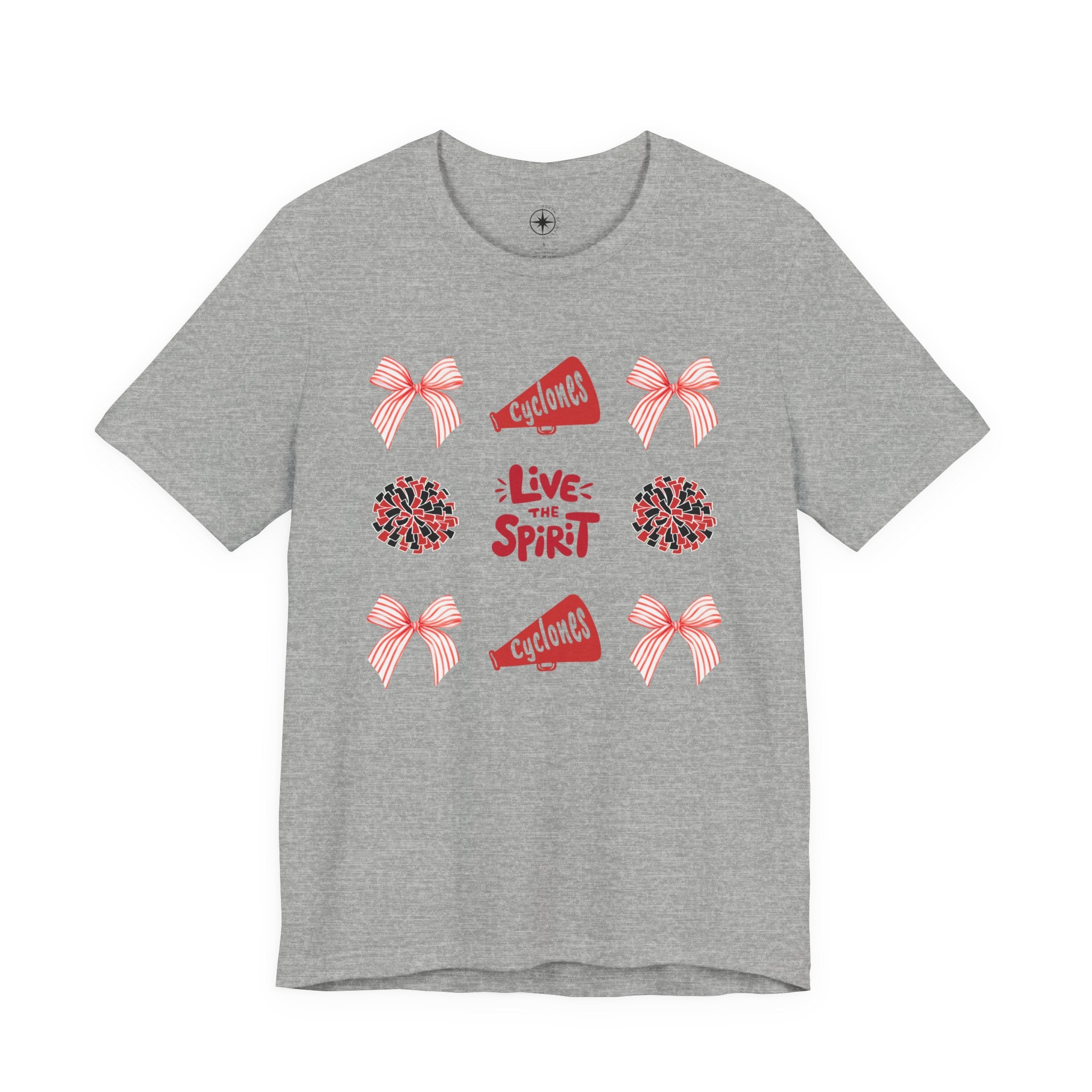 Live the Spirit Cyclone Cheerleading T-shirt