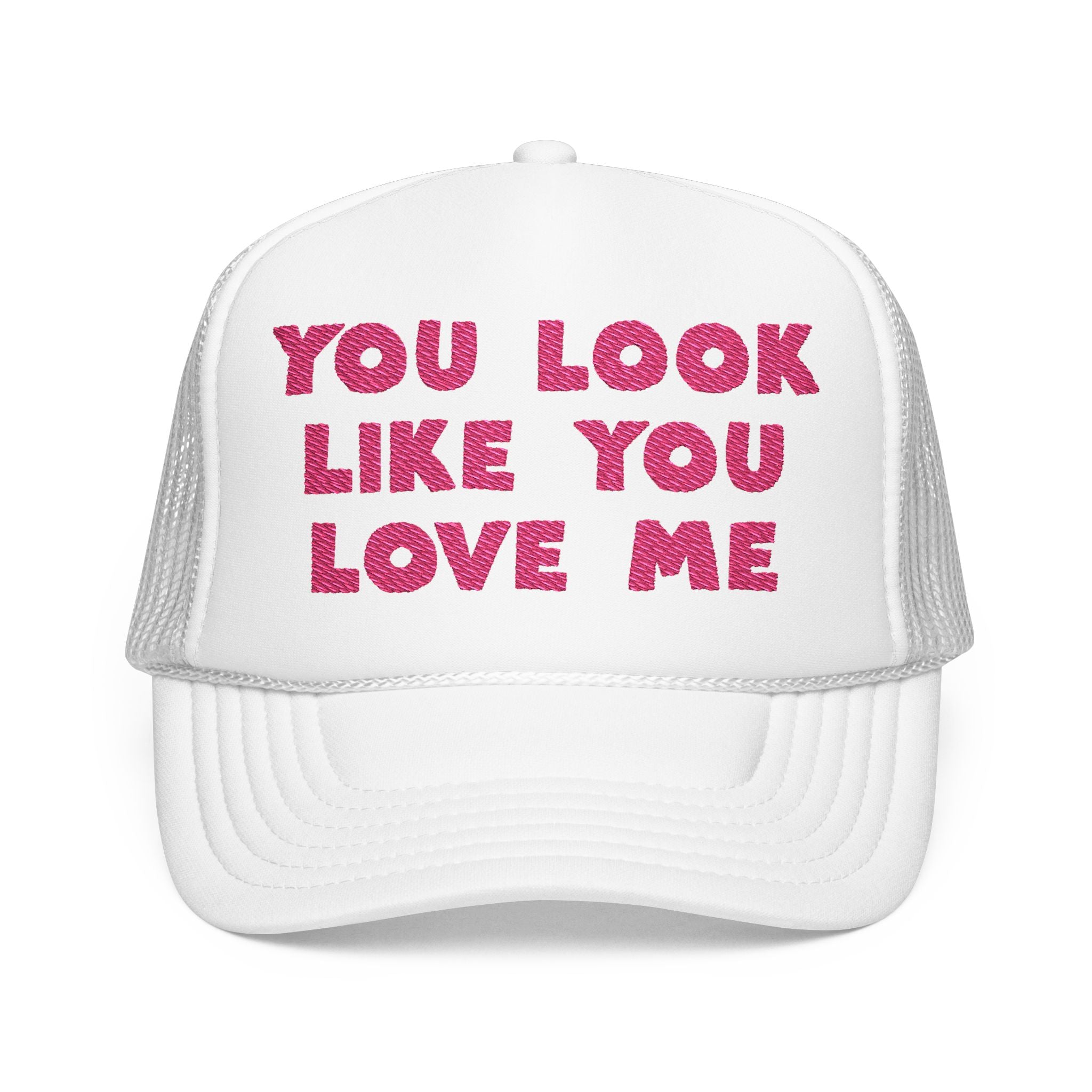 Playful Embroidered Foam Trucker Hat
