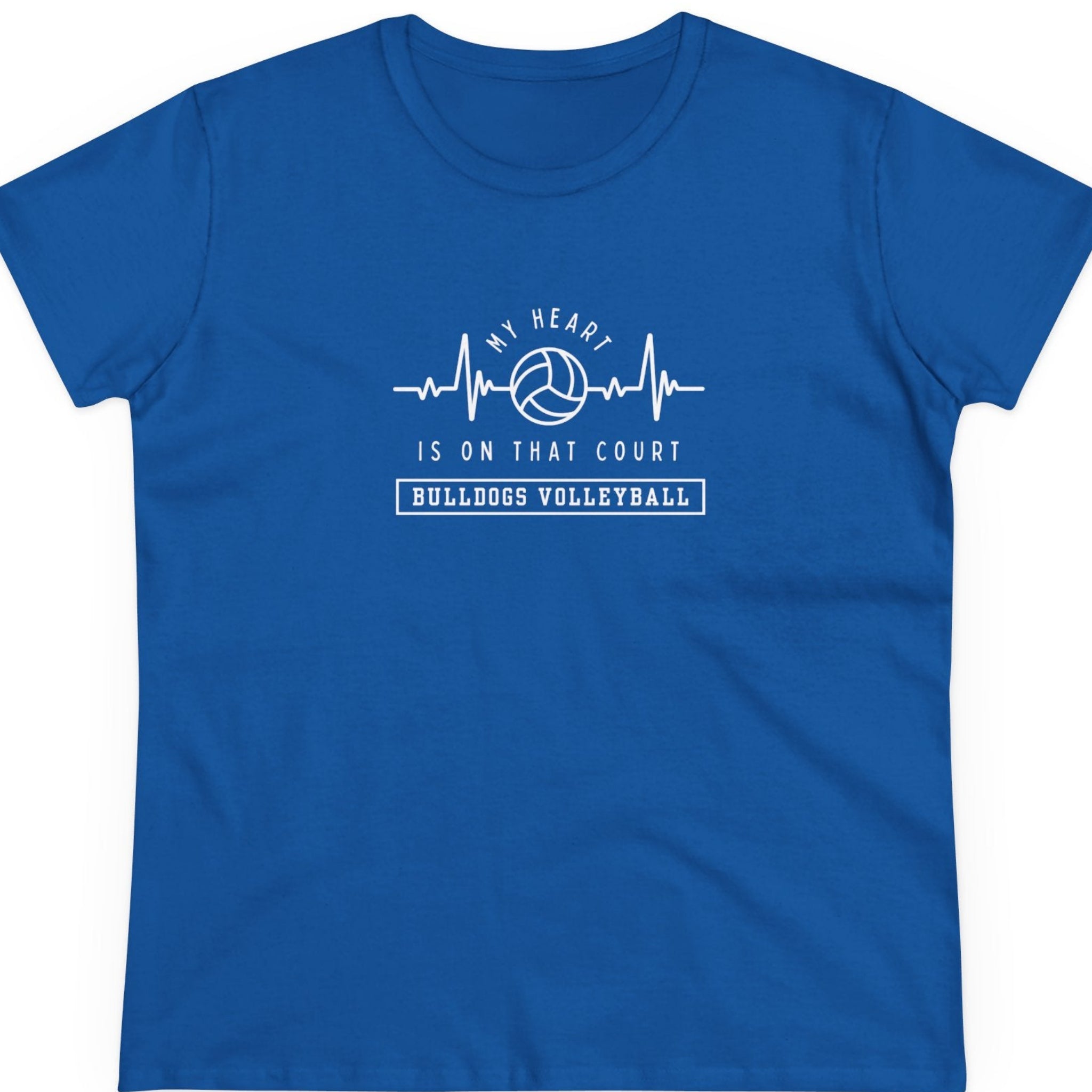 Personalized (Optional) Heartfelt Volleyball T-shirt (Women's Fit)