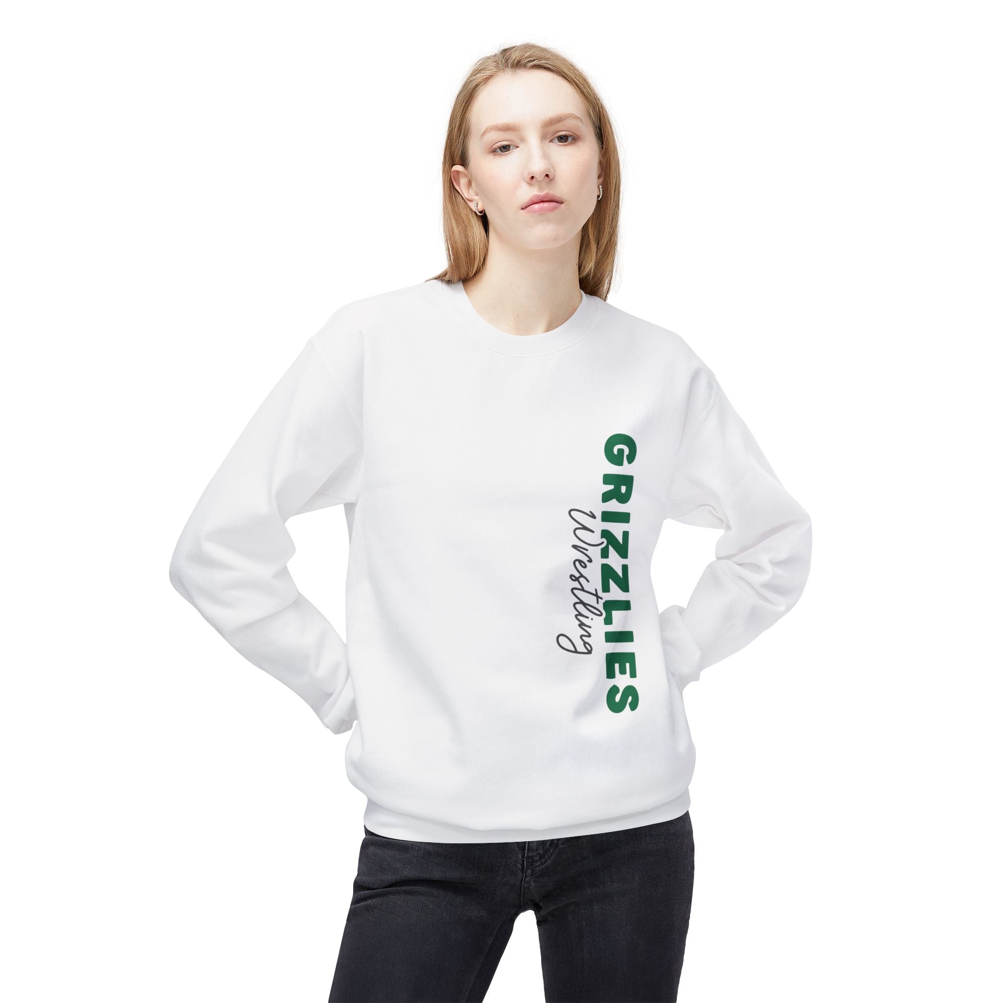 Grizzlies Wrestling Sweatshirt | Cozy Fleece Crewneck | Perfect for Sports Events, Gifts, and Team Spirit