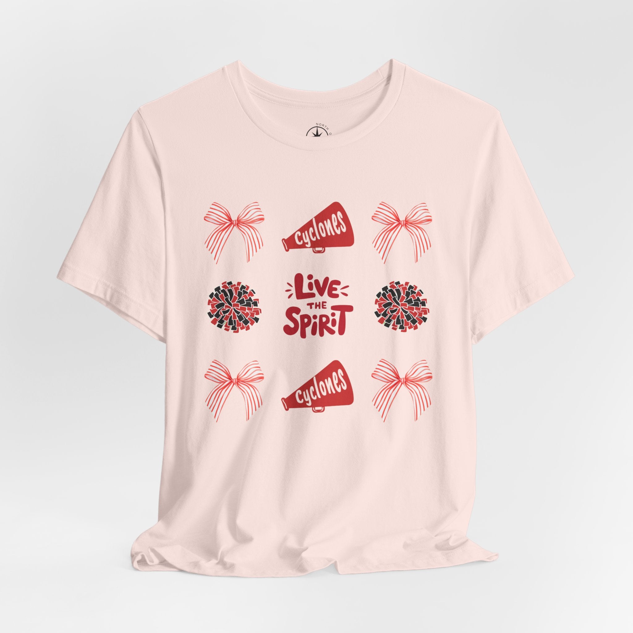 Live the Spirit Cyclone Cheerleading T-shirt