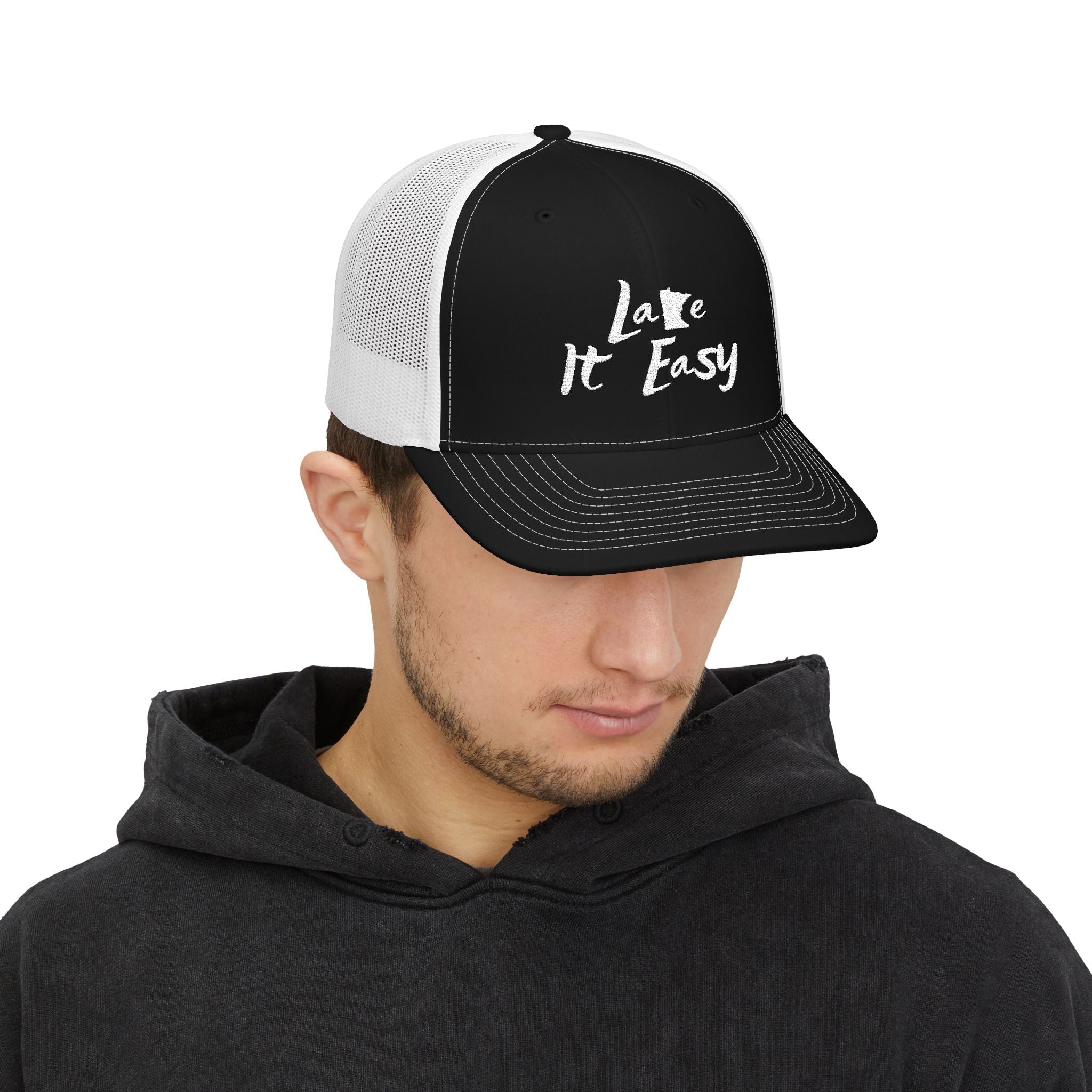 Lake It Easy Snapback Trucker Cap