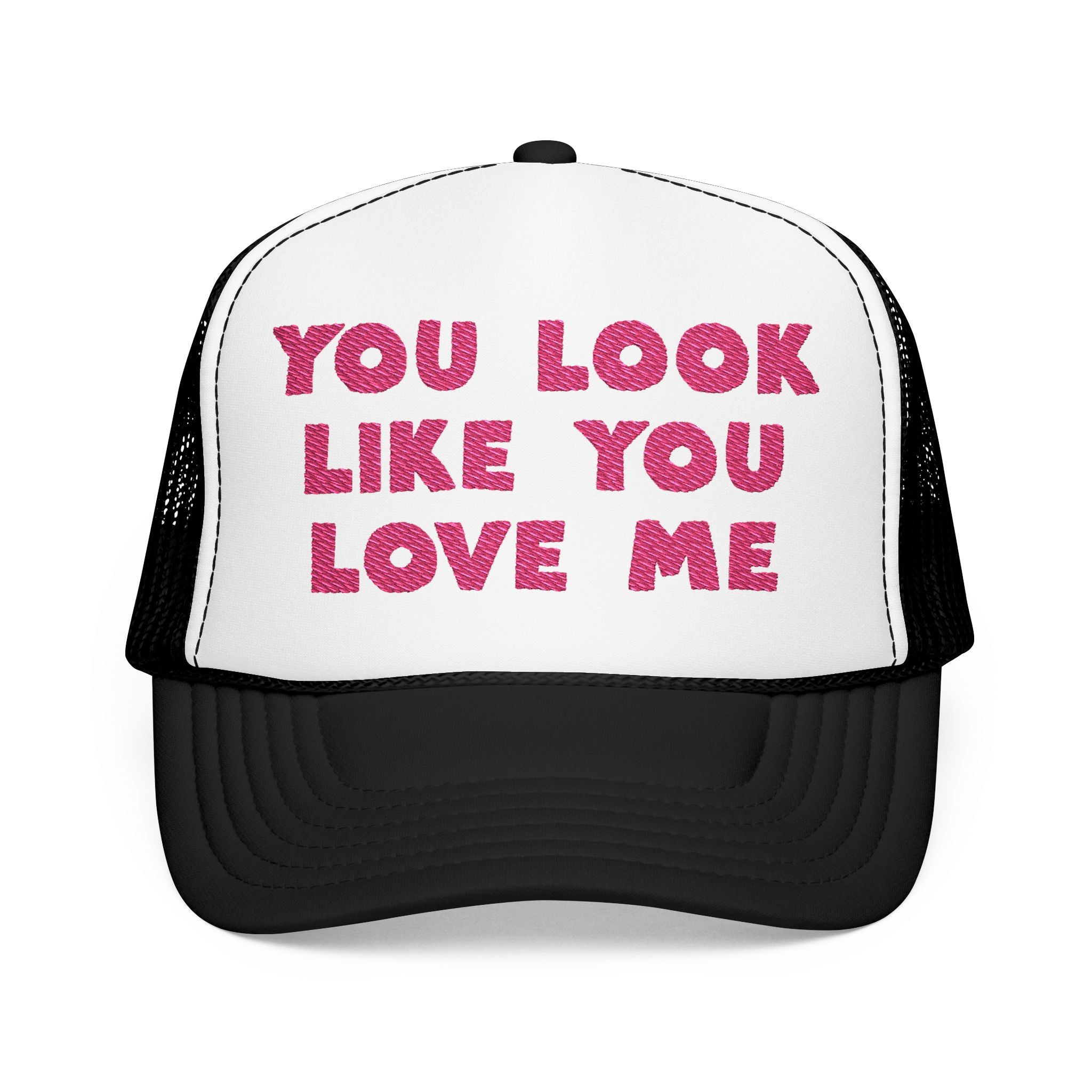 Playful Embroidered Foam Trucker Hat