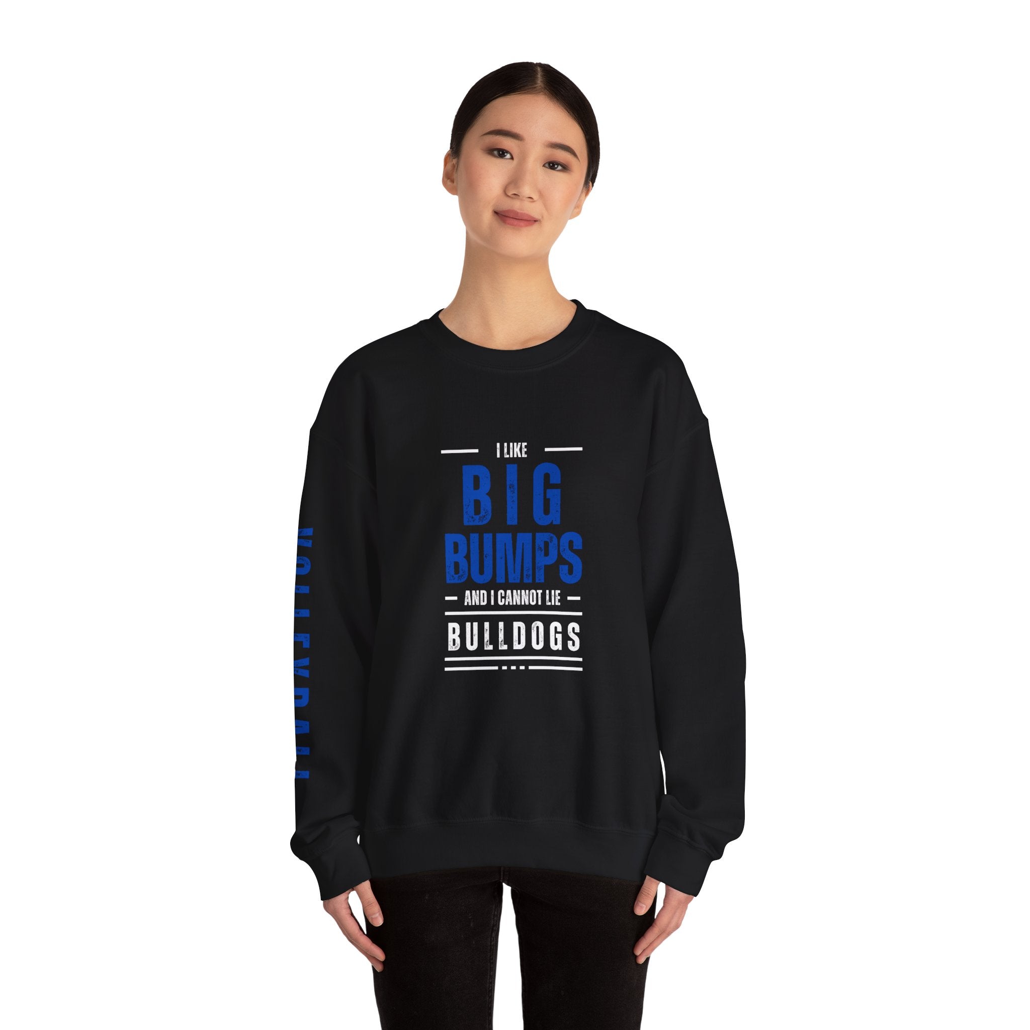 Funny Big Bumps Crewneck Sweatshirt for Bulldog Fans