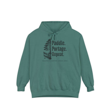 Paddle. Portage. Repeat. Hoodie