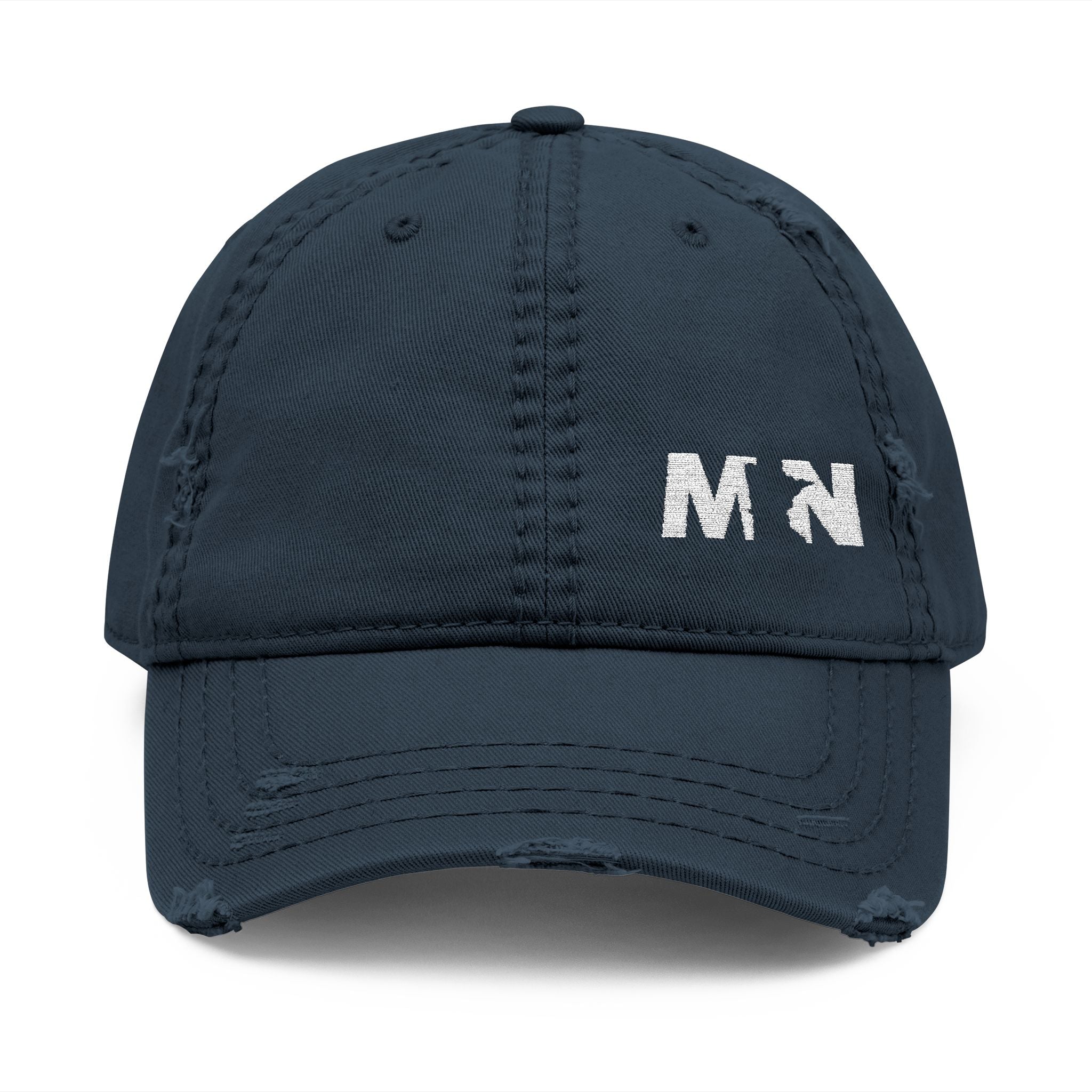 Distressed Embroidered MN Dad Hat