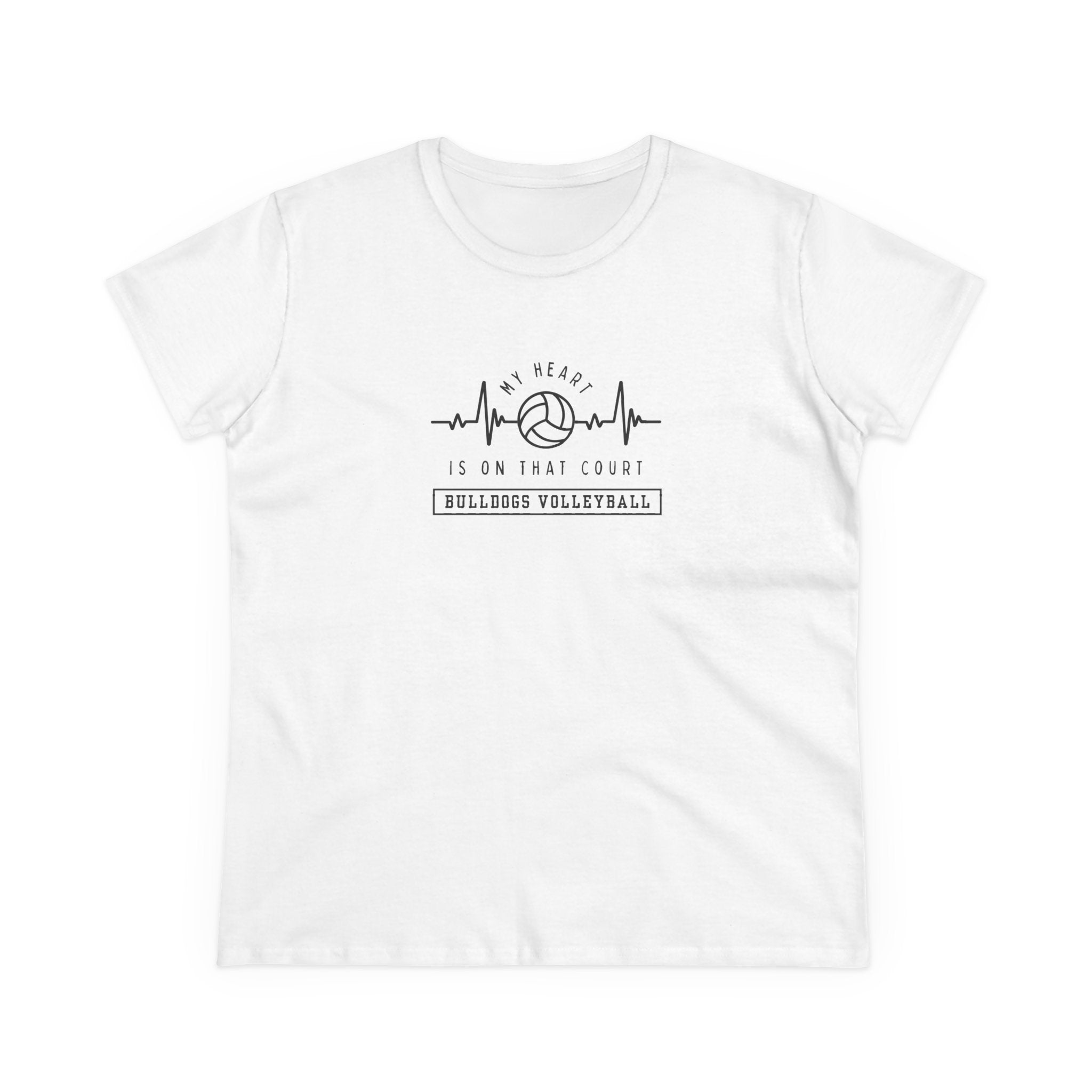 Personalized (Optional) Heartfelt Volleyball T-shirt (Women's Fit)