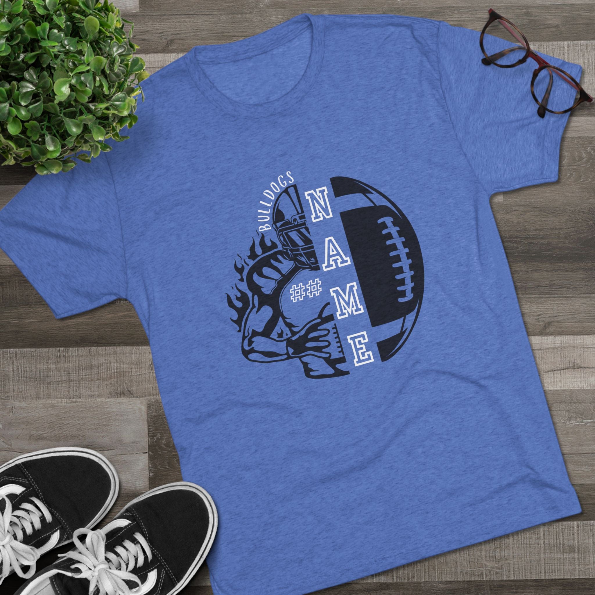 Bulldogs Football Personalized T-shirt