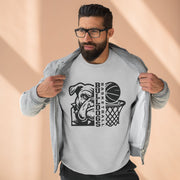 Bulldog Basketball Unisex Crewneck Sweatshirt