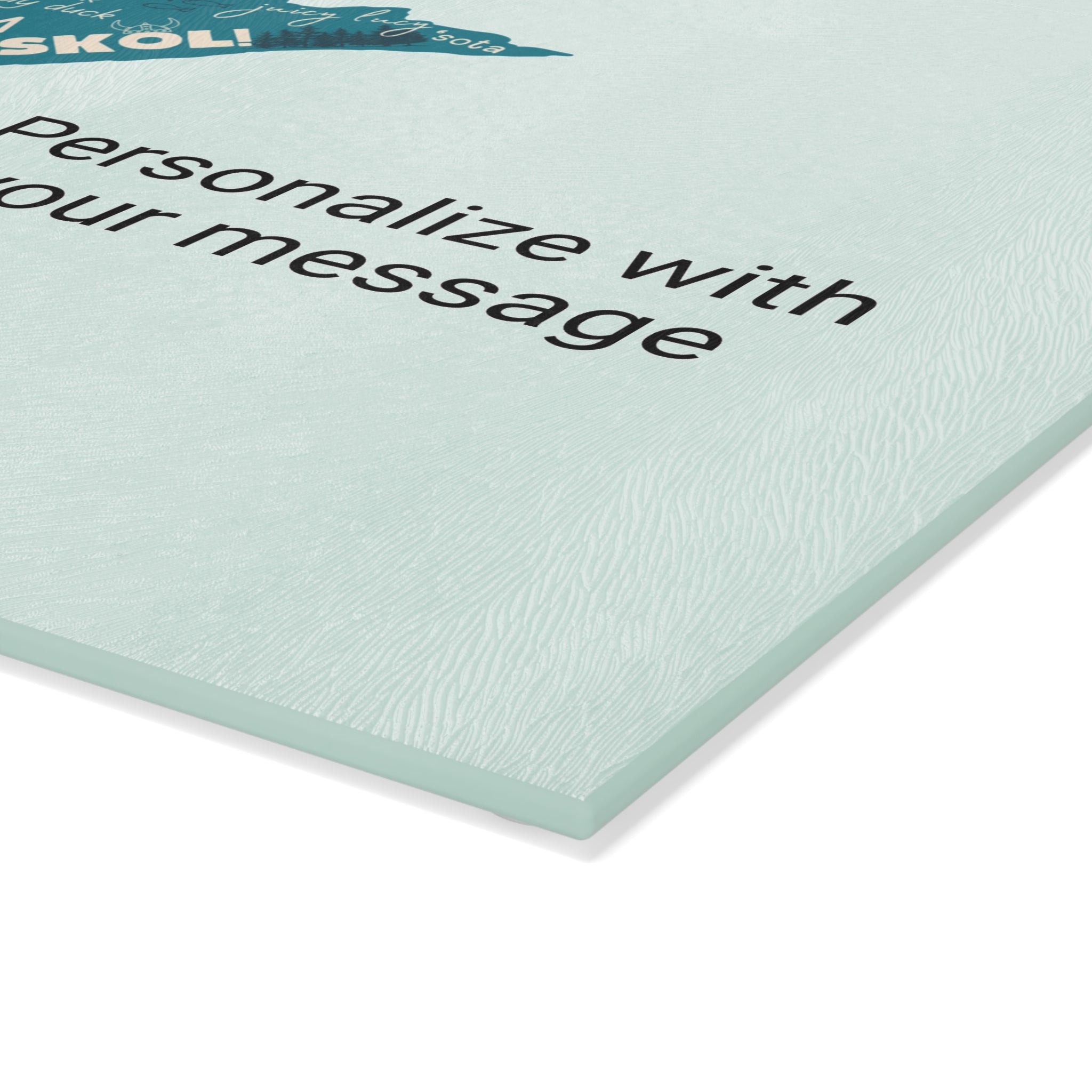 Personalized Minnesota Glass Cutting Board